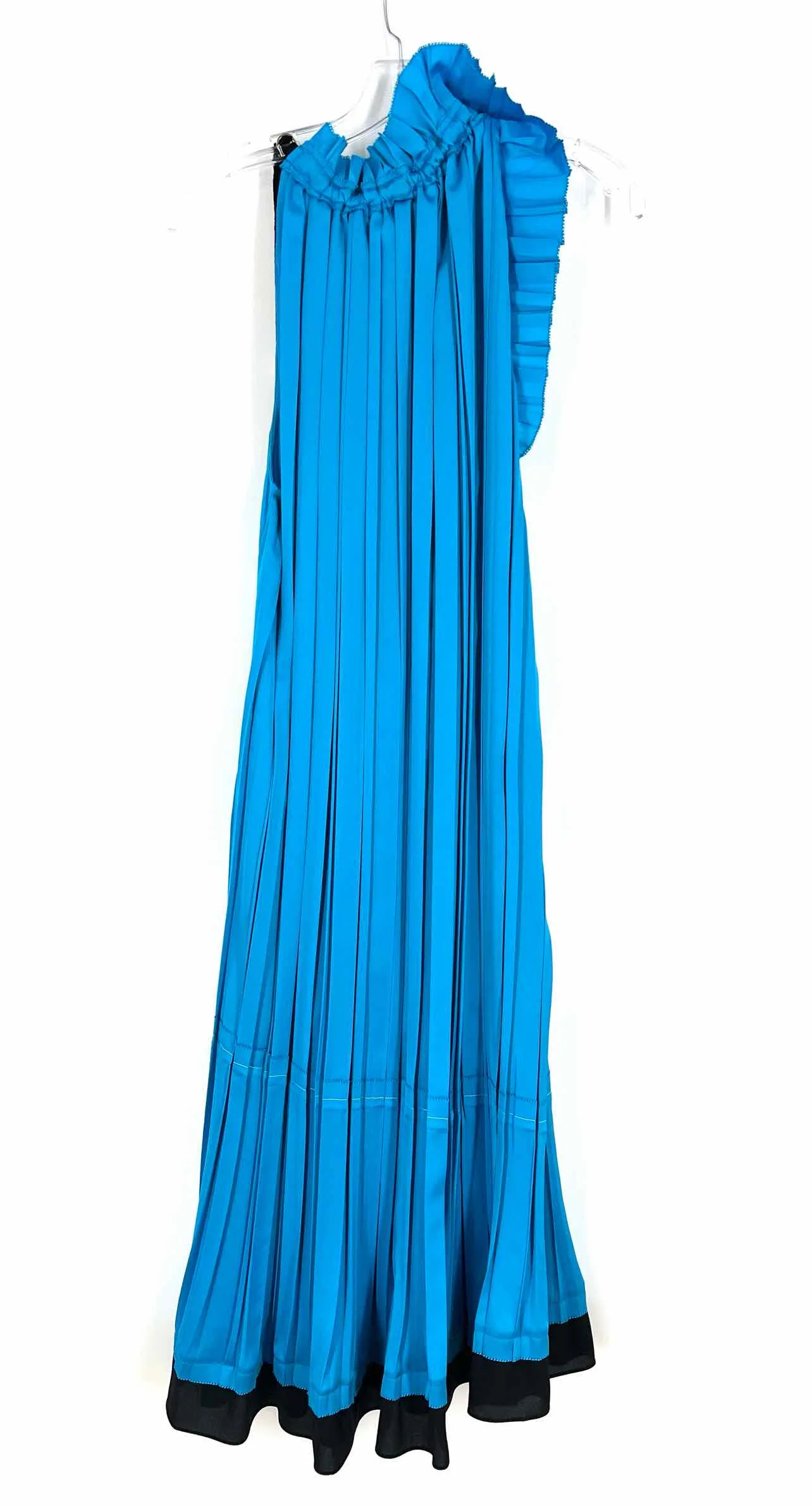 3.1 Phillip Lim Size S Blue/Black Paneled Pleated NEW Designer Dress Maxi - Image 2