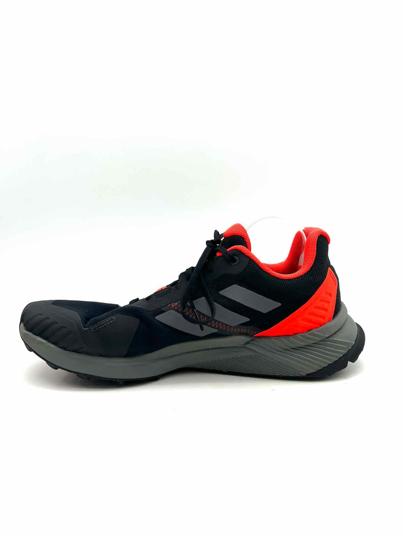 Adidas Size 13 Bk/Gry/Or Lace-Up Mesh Men's Shoes Sneakers- Men's - Image 6