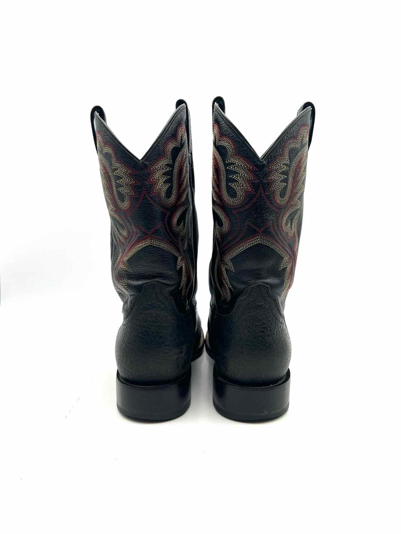 Ariat Size 12 Bk/Yw/Rd Stitched Leather Men's Shoes Boots- Men's - Image 2