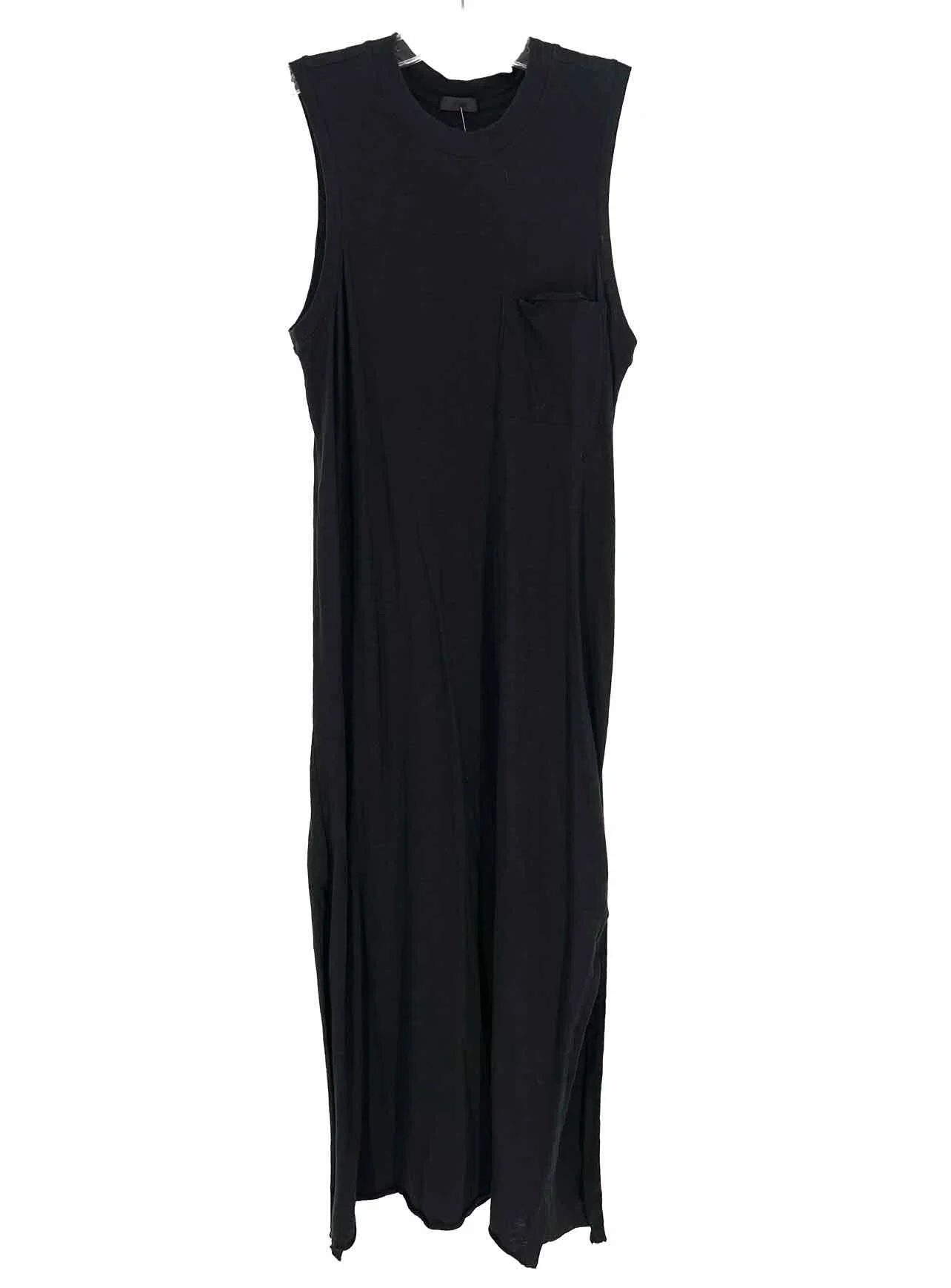 ATM Size S Black Pocket Burnout Designer Dress Maxi