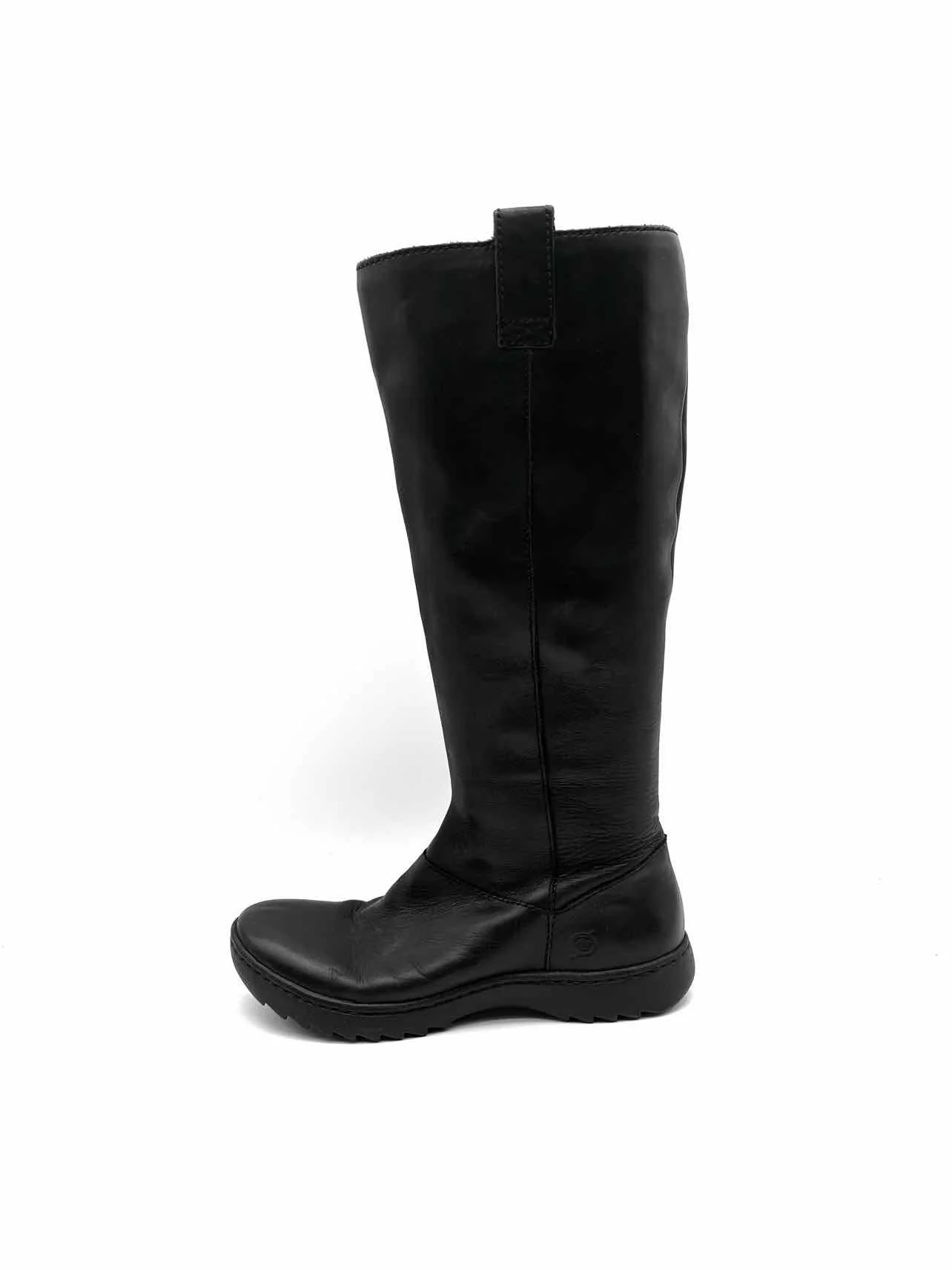 Born Size 6 Black Zipper Leather Shoes Boots - Image 2