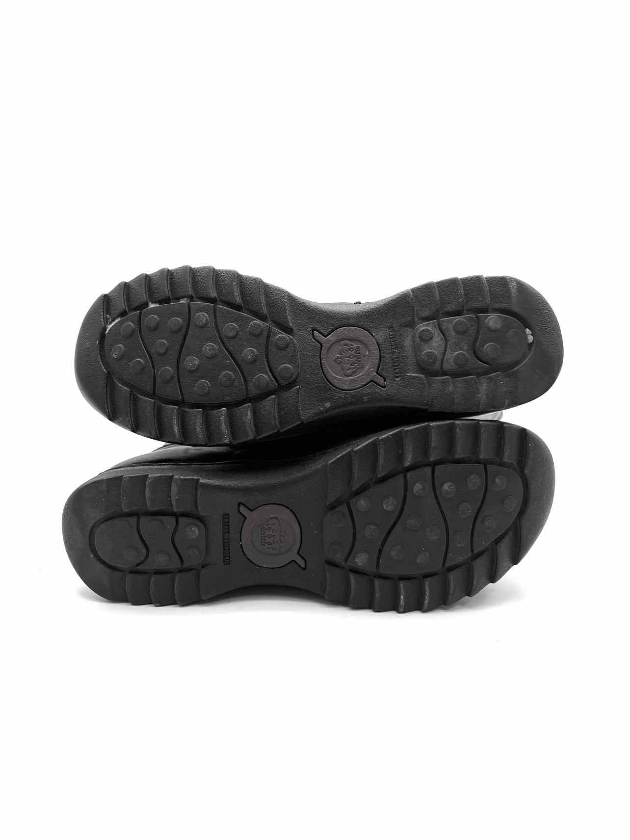 Born Size 6 Black Zipper Leather Shoes Boots - Image 4