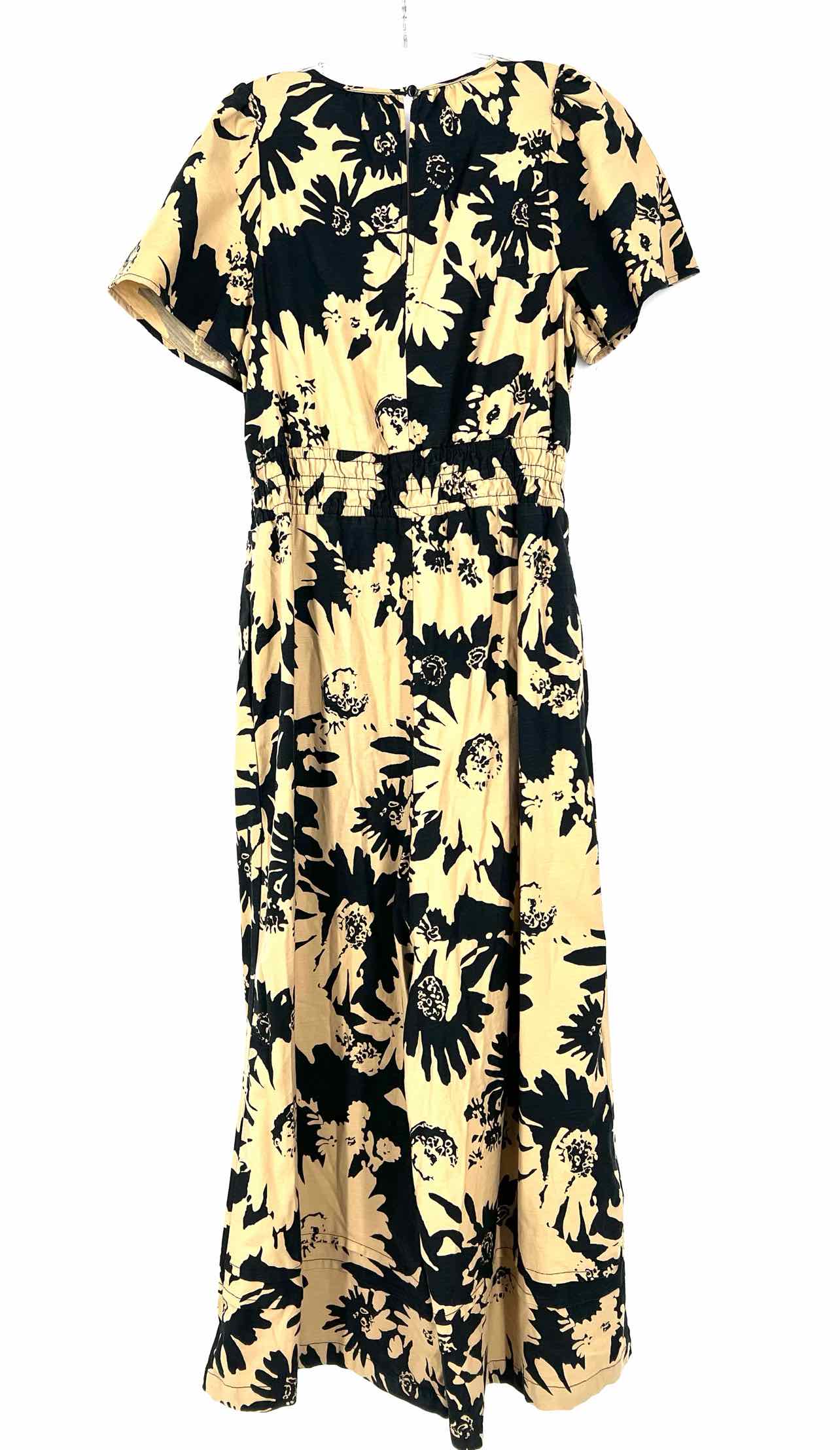 By Anthropologie Size M Brown/Black Floral Cinched Dresses Jumpsuit - Image 2