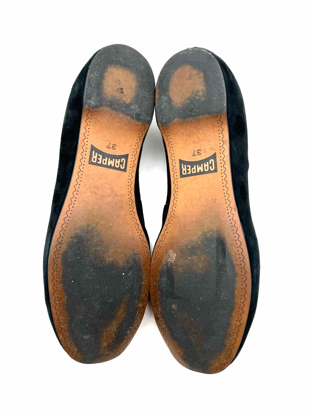 Camper Size 6.5 Black Suede Designer Flats - Image 8