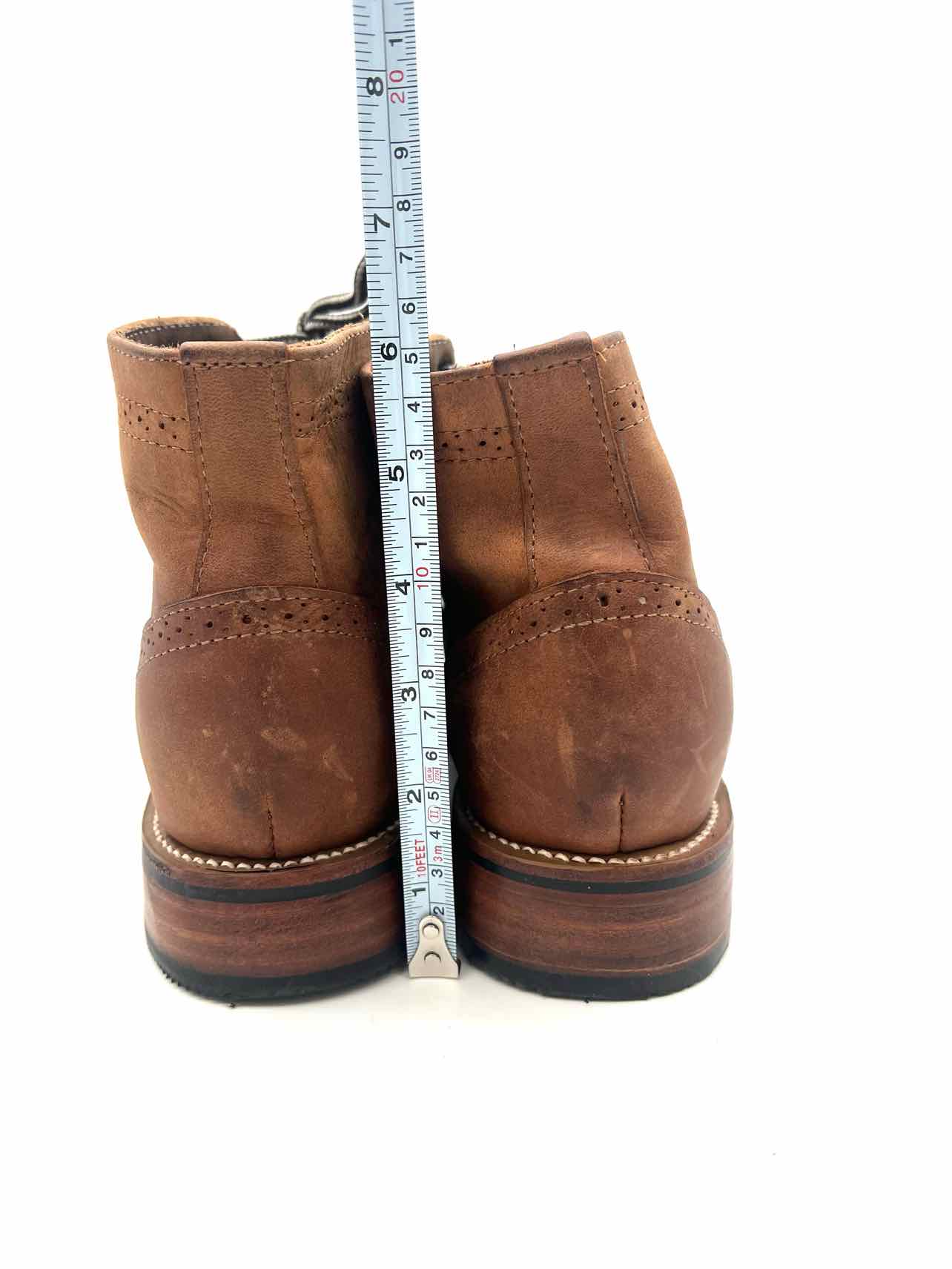 Carreta Boots Size 10? Brown Brogue Lace-Up NEW Men's Short Boots- Men's - Image 4