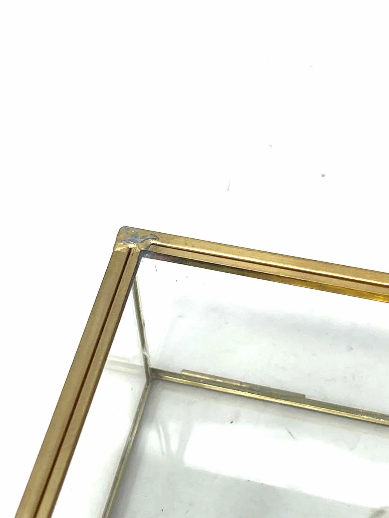 Clear/Gold Botanical Home Decor Trinket Box - Image 7
