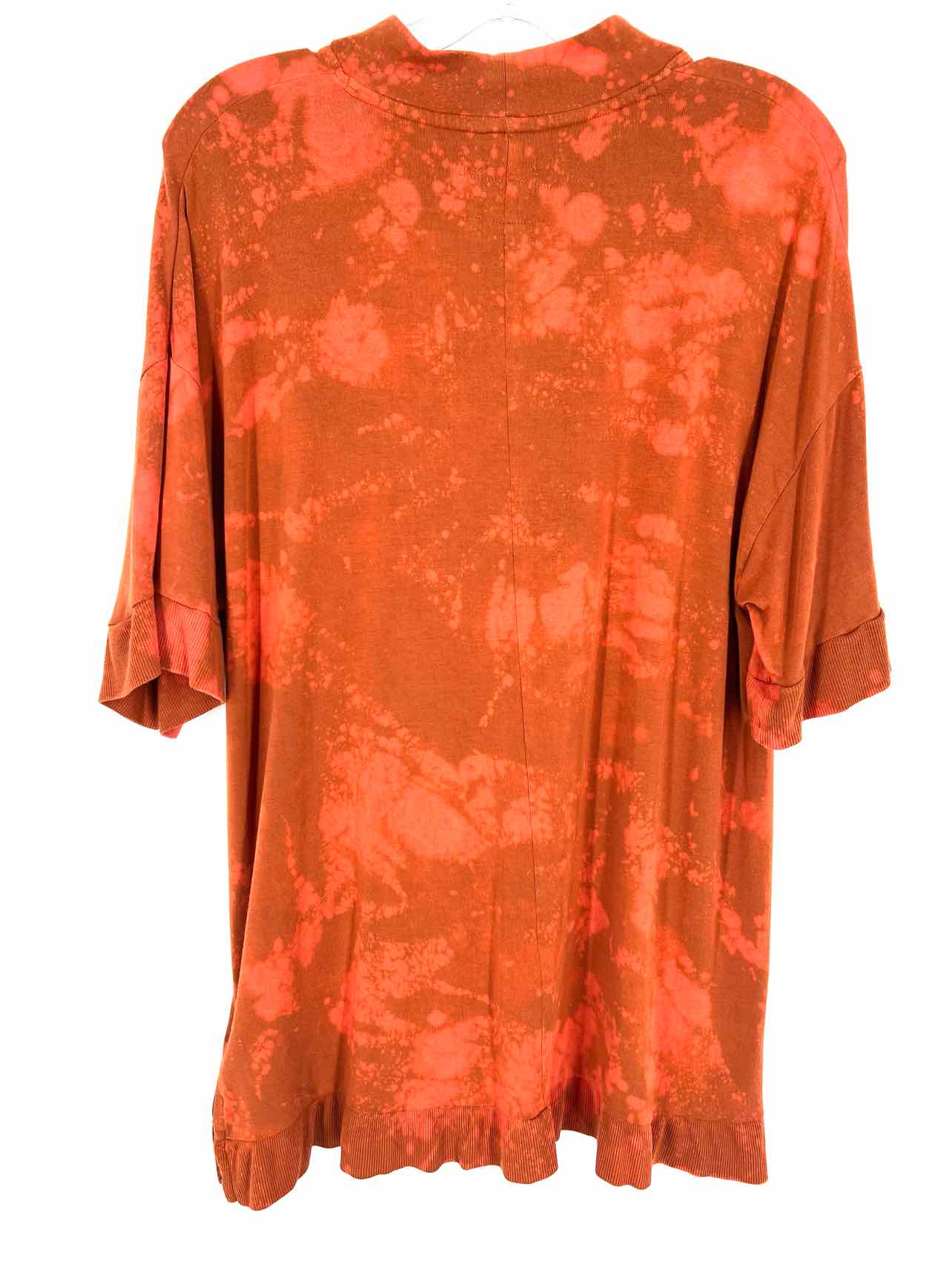 Double D Ranch Size XL Burnt Orange/Orange Mock Neck Tie Dye Designer Tunic - Image 2