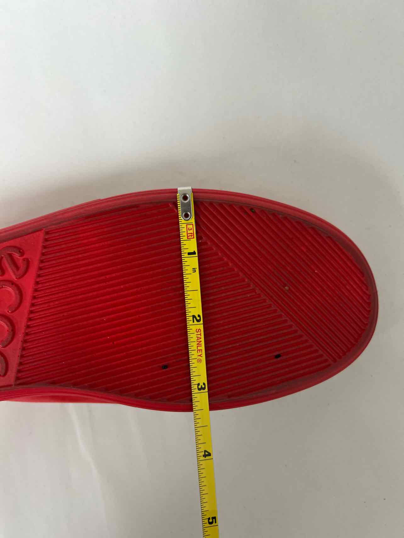 Ecco Size 5/5.5 Red Lace-Up Nubuck Shoes Sneakers - Image 9