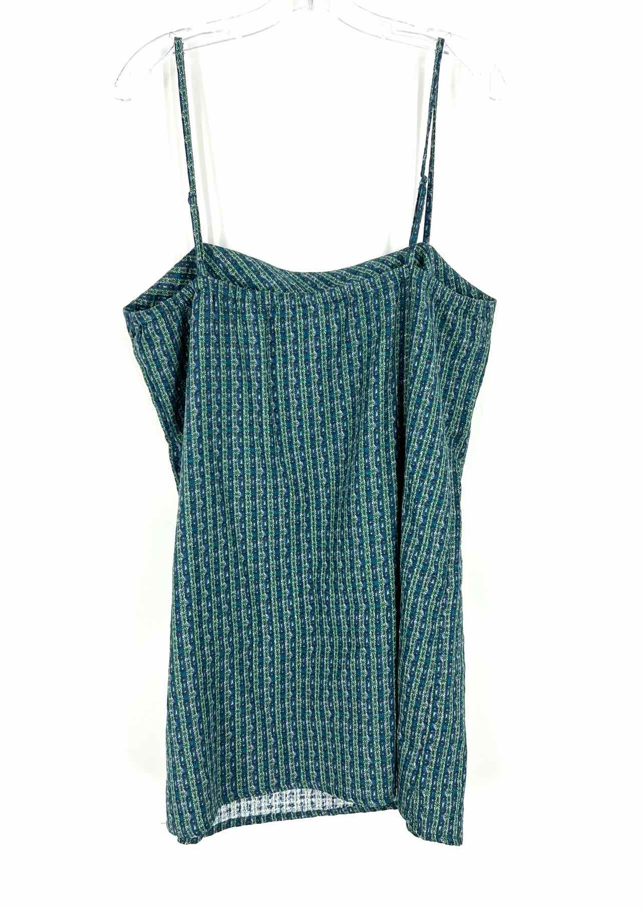 Faherty Size L Blue/Green Print Stripe NEW Dresses Dress - Image 2