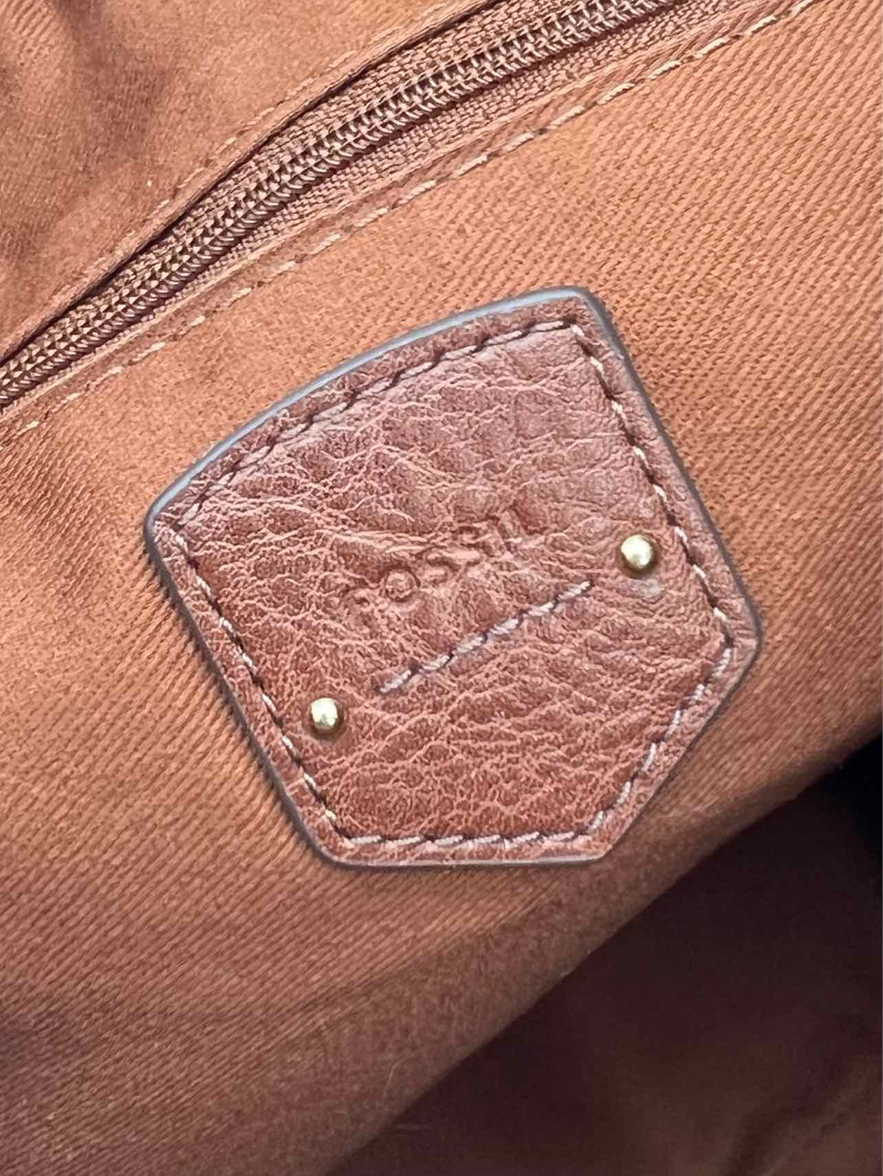 Fossil Brown Hobo Pebbled Leather Designer Satchel - Image 5