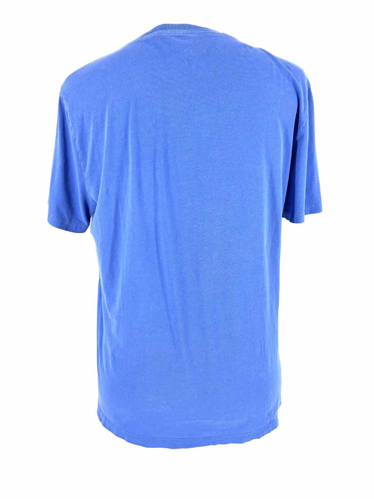 Gap Size L Blue Solid Pocket Men's Tees-Short Sleeve- Men's - Image 2