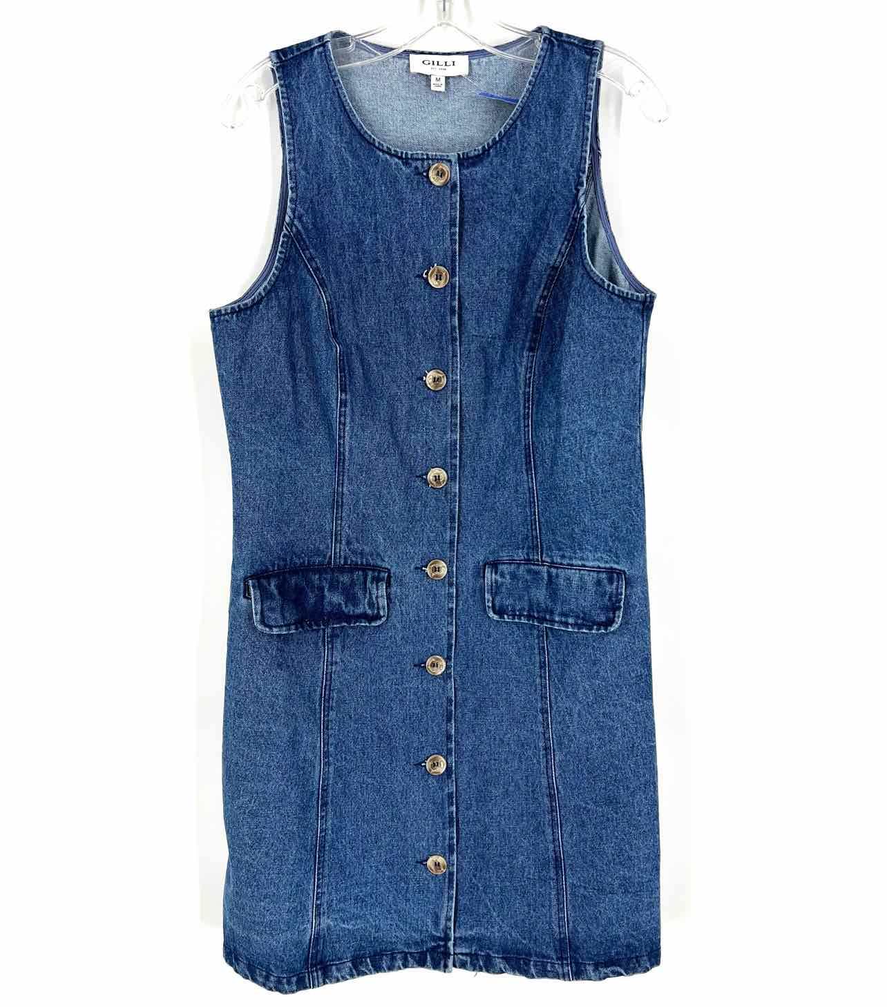 Gilli Size M Denim Button-down Dresses Dress