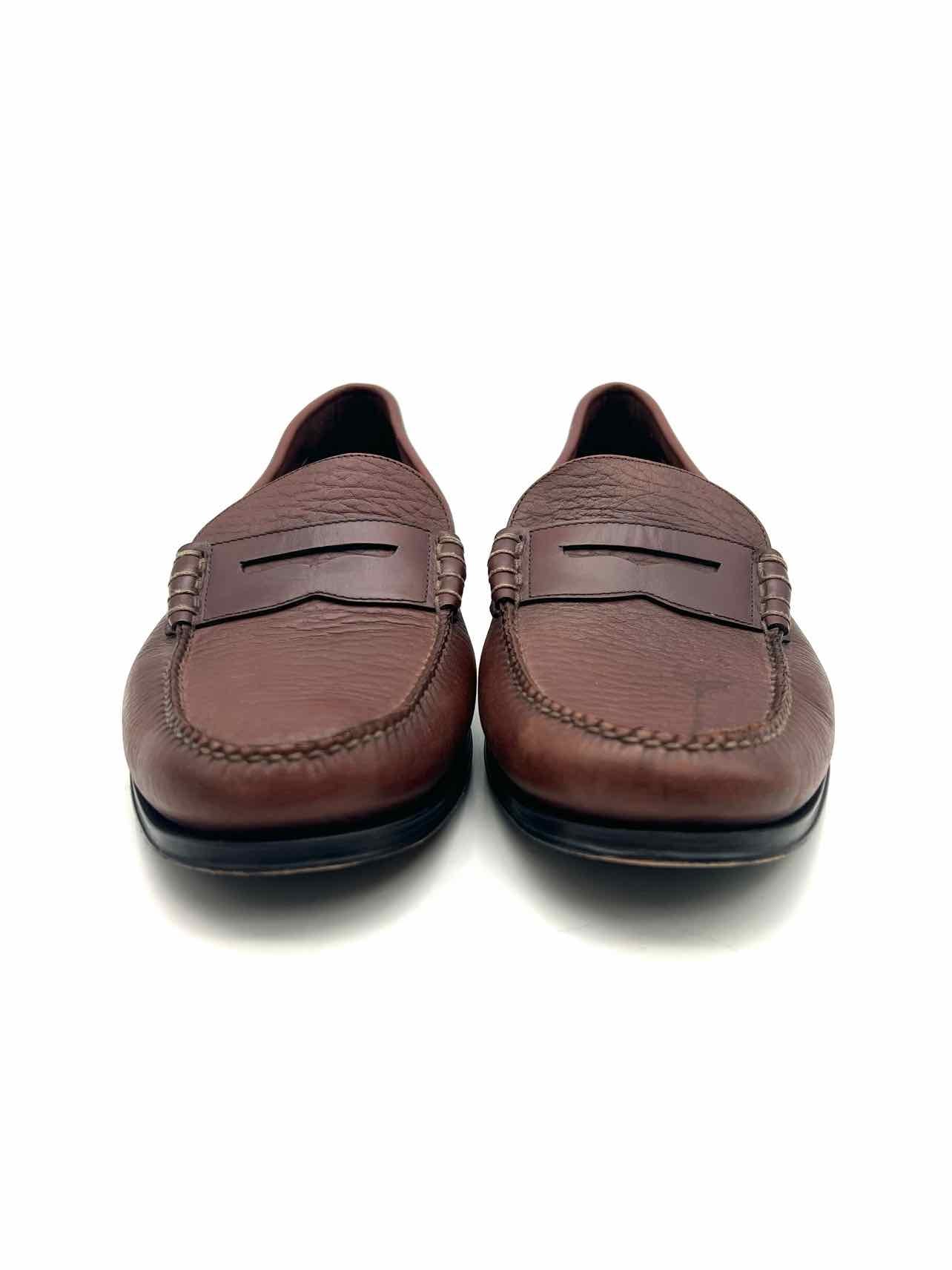 H.S. Trask Size 14 Brown Leather AS IS Men's Loafers- Men's - Image 2