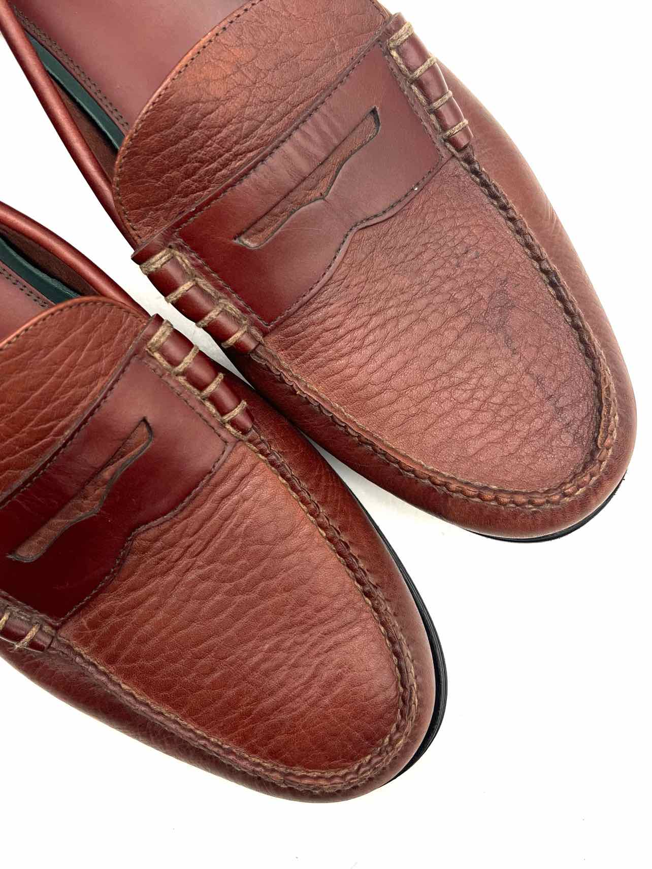 H.S. Trask Size 14 Brown Leather AS IS Men's Loafers- Men's - Image 7