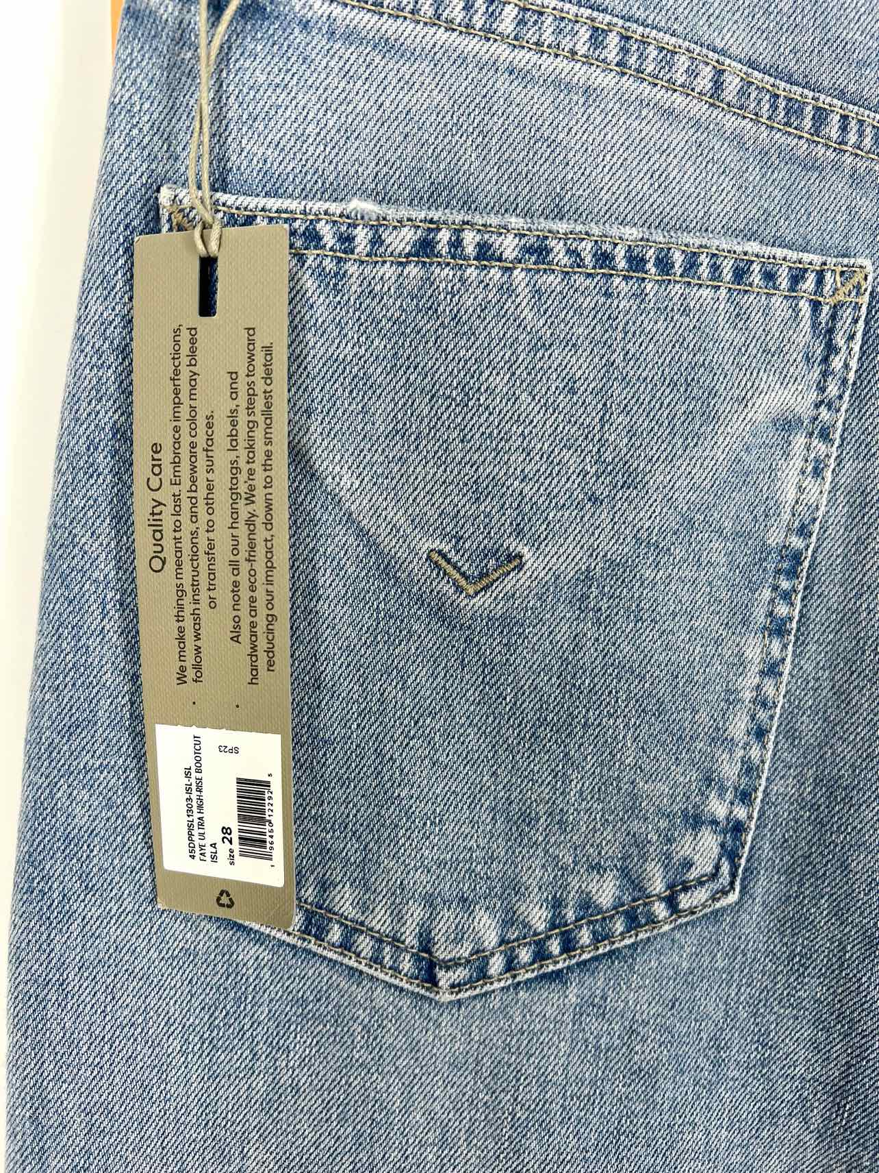 Hudson Size 28=5/6 Lt Denim Bootcut NEW Premium Denim Jeans - Image 4