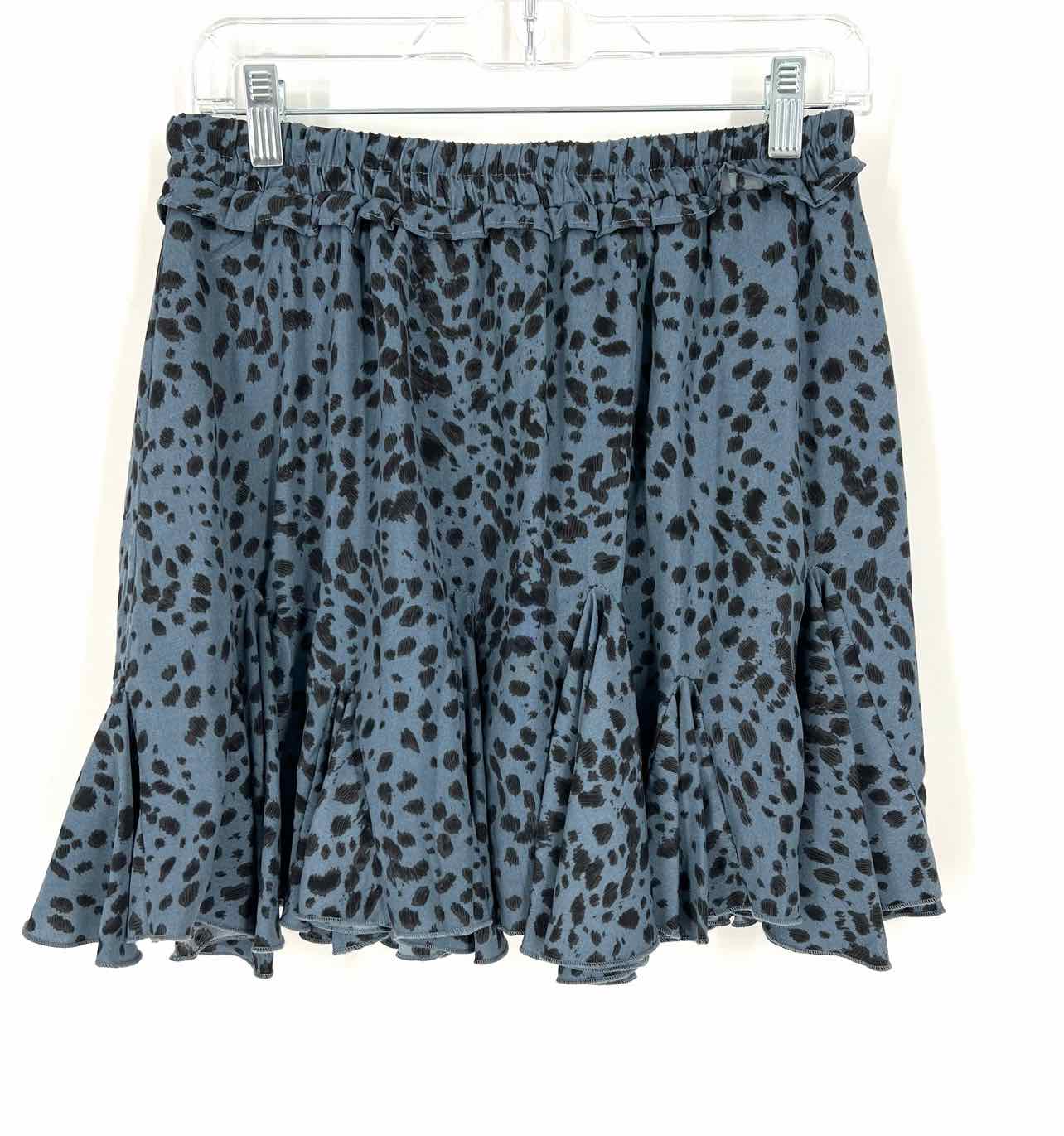 Jodifl Size S Cerulean/Black Animal Print Godets NEW Skirt Skirt - Image 2