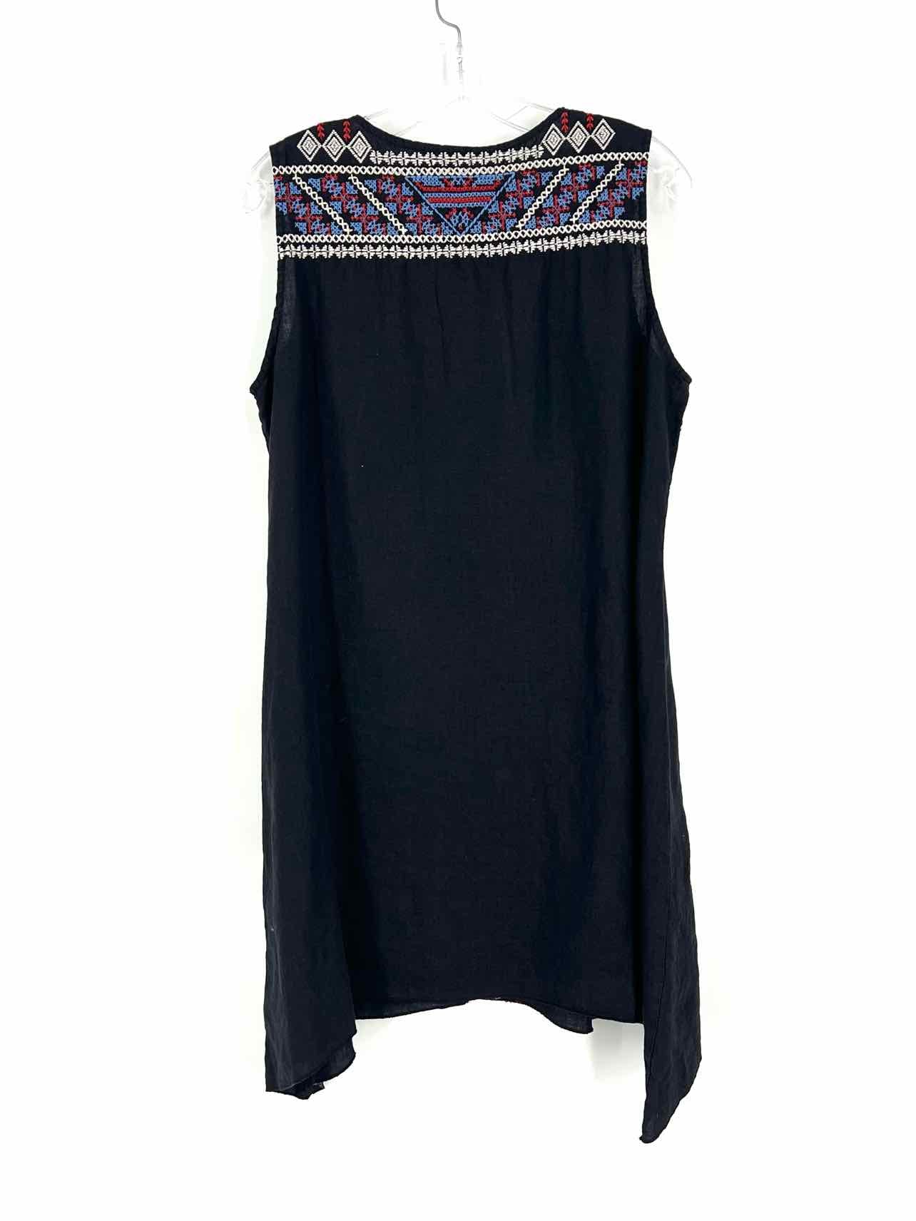 JWLA Size L Bk/Bl/Rd Print Cross-Stitch Designer Dress - Image 2