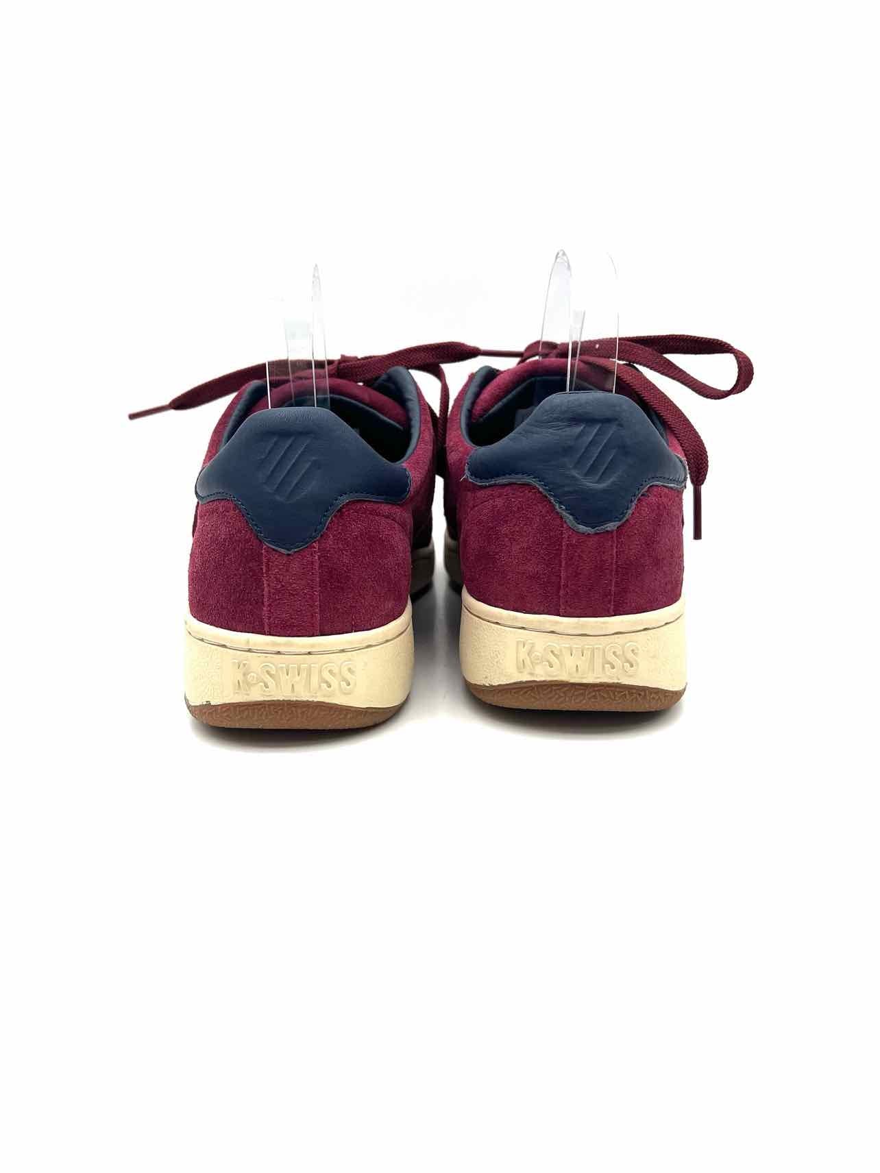 K Swiss Size 9.5 Maroon Suede Men's Sneakers- Men's - Image 4