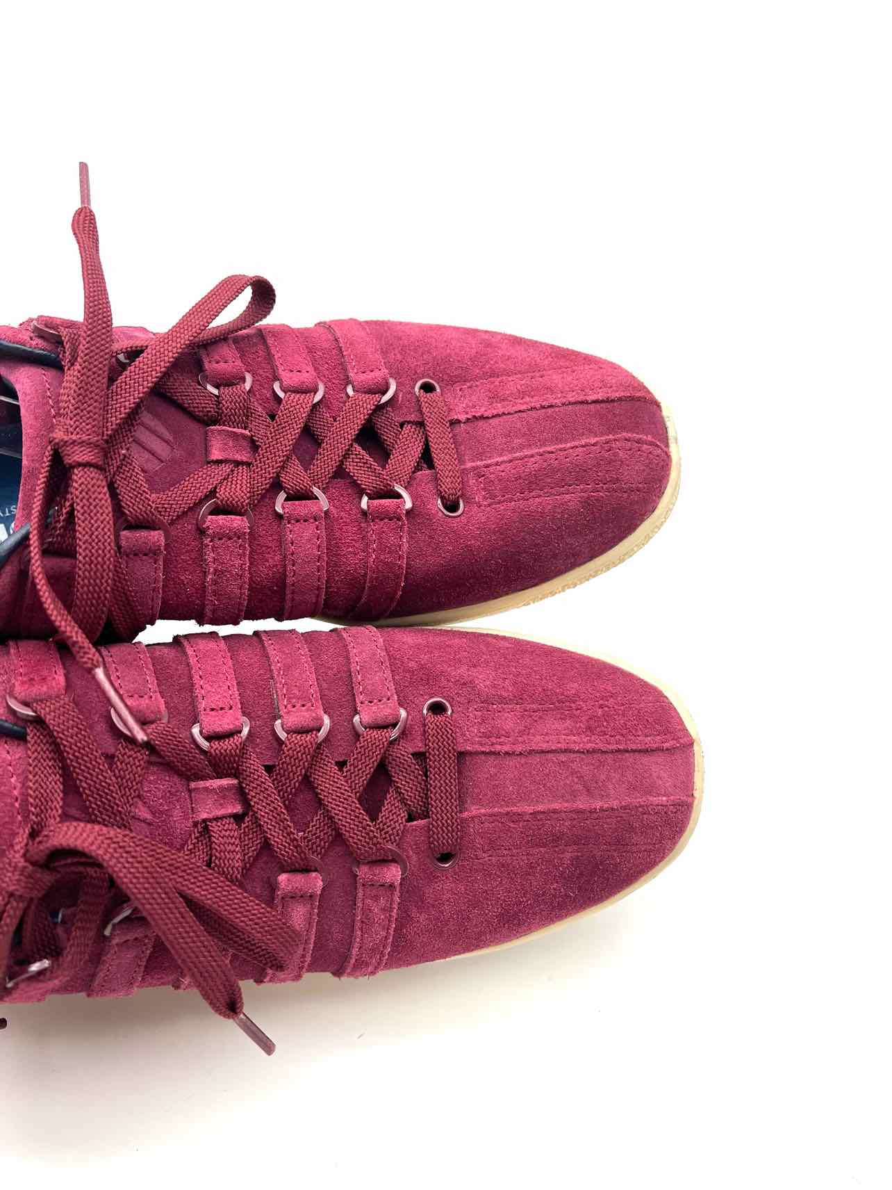 K Swiss Size 9.5 Maroon Suede Men's Sneakers- Men's - Image 6
