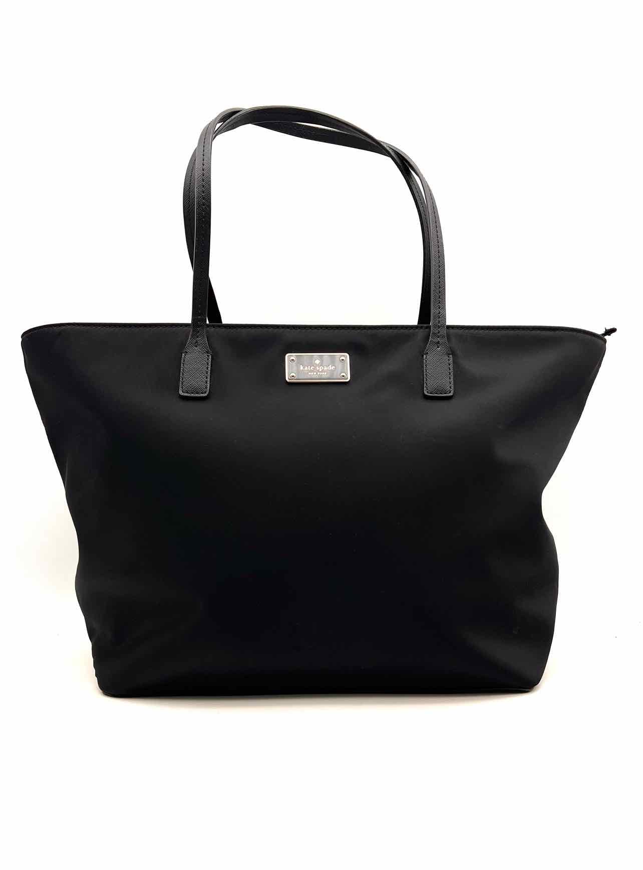 Kate Spade Black Solid Nylon Designer Tote