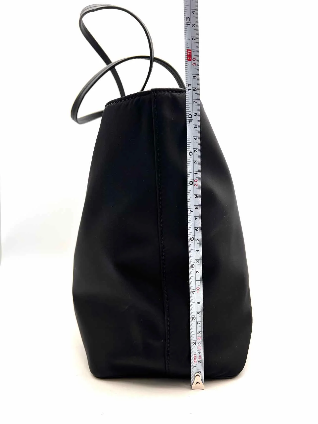 Kate Spade Black Solid Nylon Designer Tote - Image 9