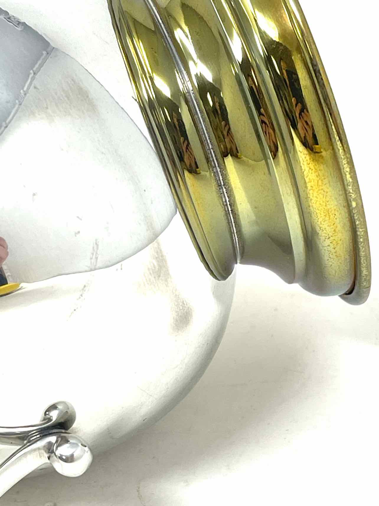 Kirk Stieff Silver/Gold Home Decor Tea Set - Image 10