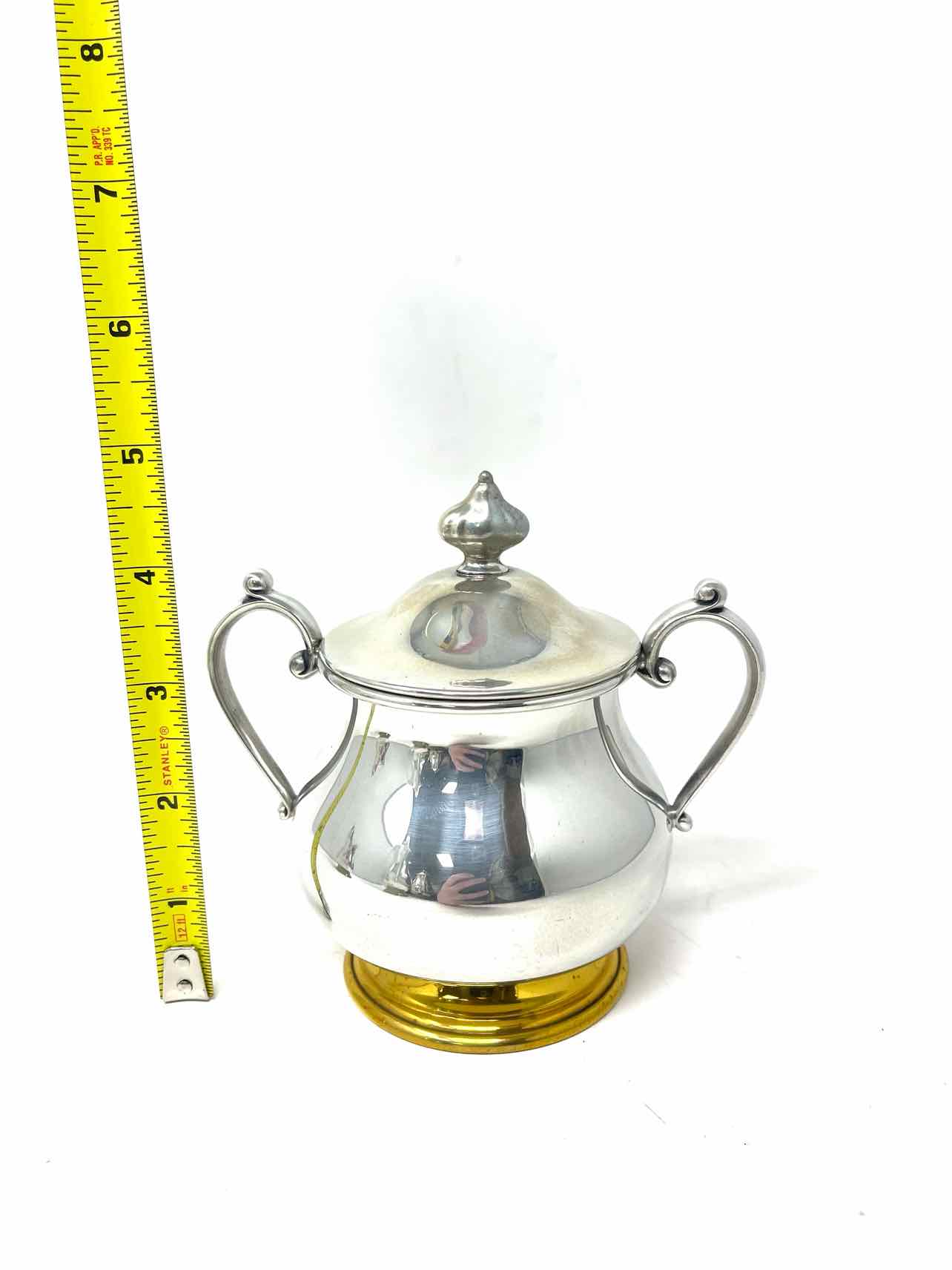 Kirk Stieff Silver/Gold Home Decor Tea Set - Image 4