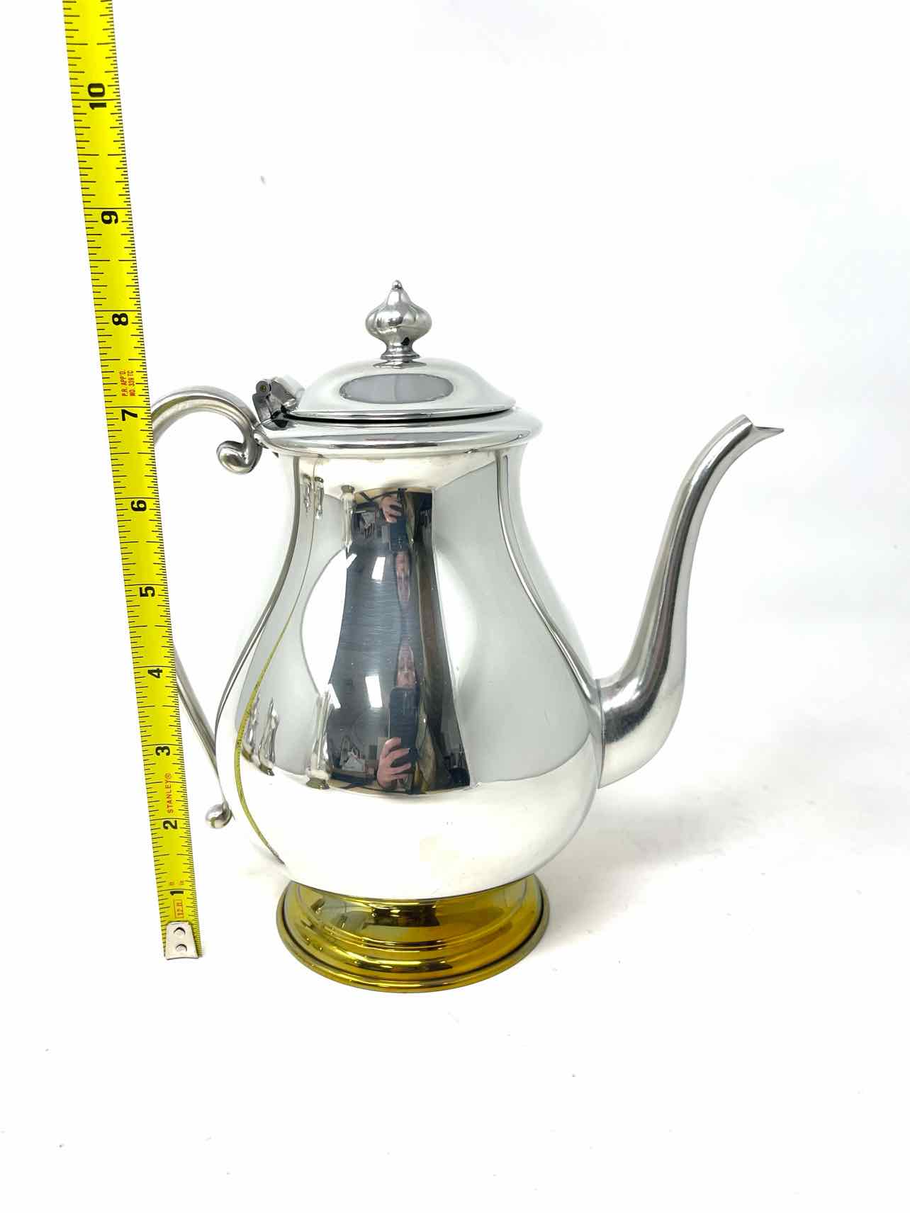 Kirk Stieff Silver/Gold Home Decor Tea Set - Image 5