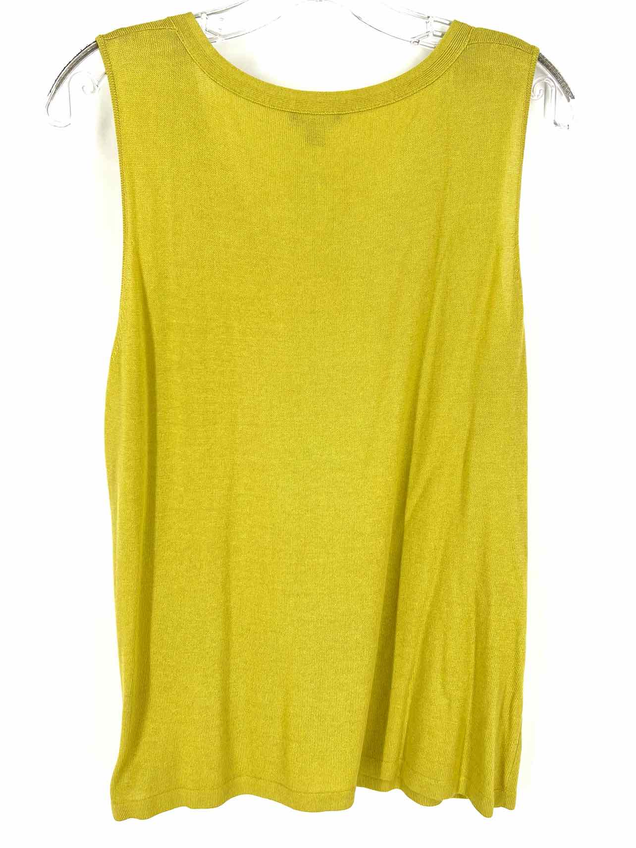 Lafayette 148 Size XL Citron Knit Cotton Blend Designer Cardigan Set - Image 4