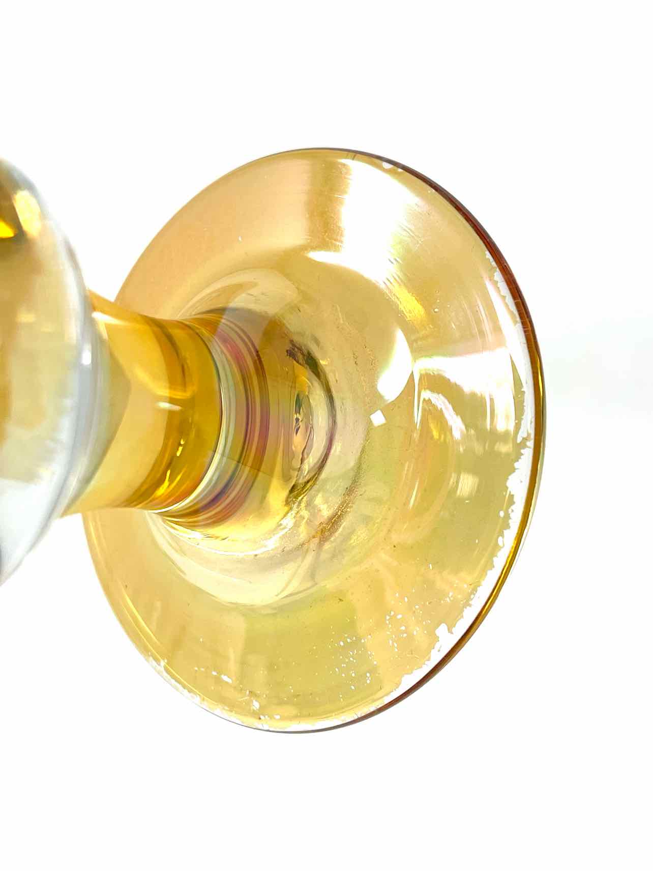 Libby Amber/Clear Home Decor Goblet - Image 3