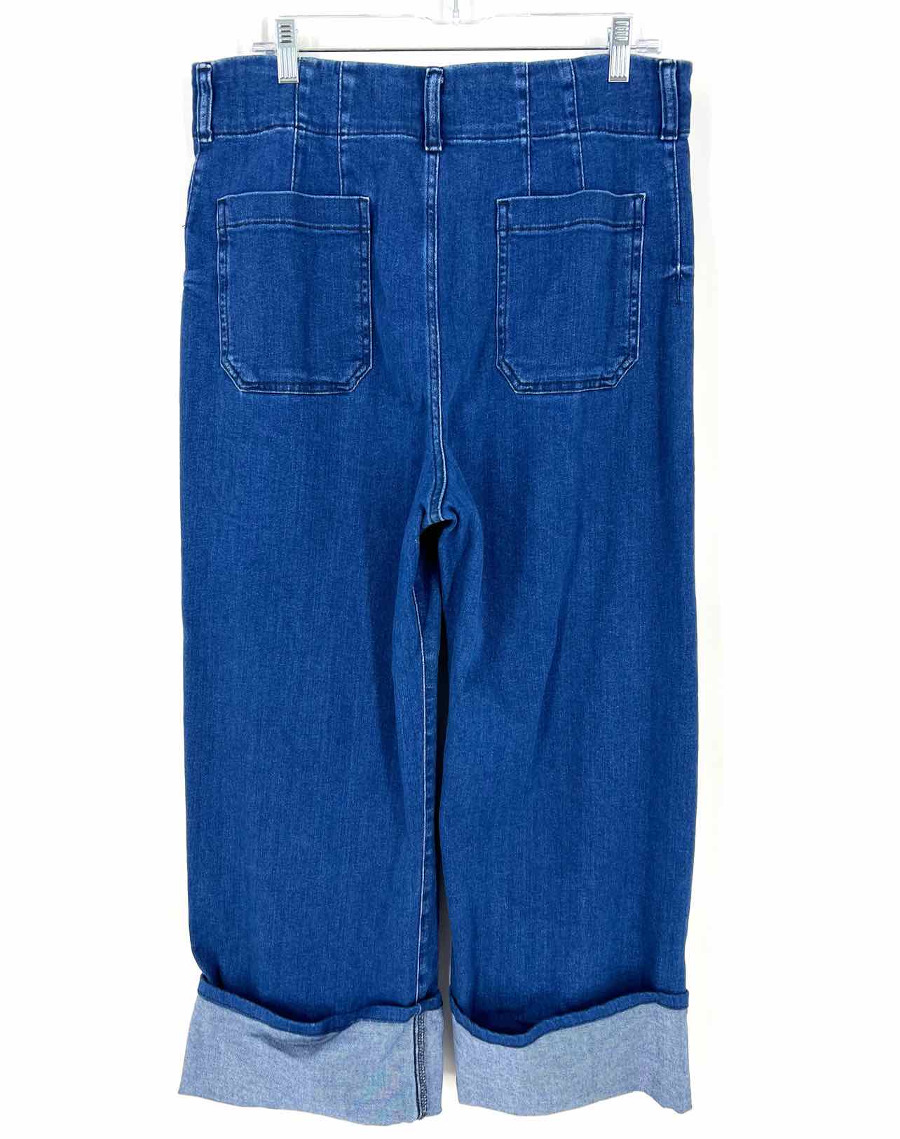 Maeve Size 32=12 Dk Denim Wide Leg Cuffed Jeans Jeans - Image 2