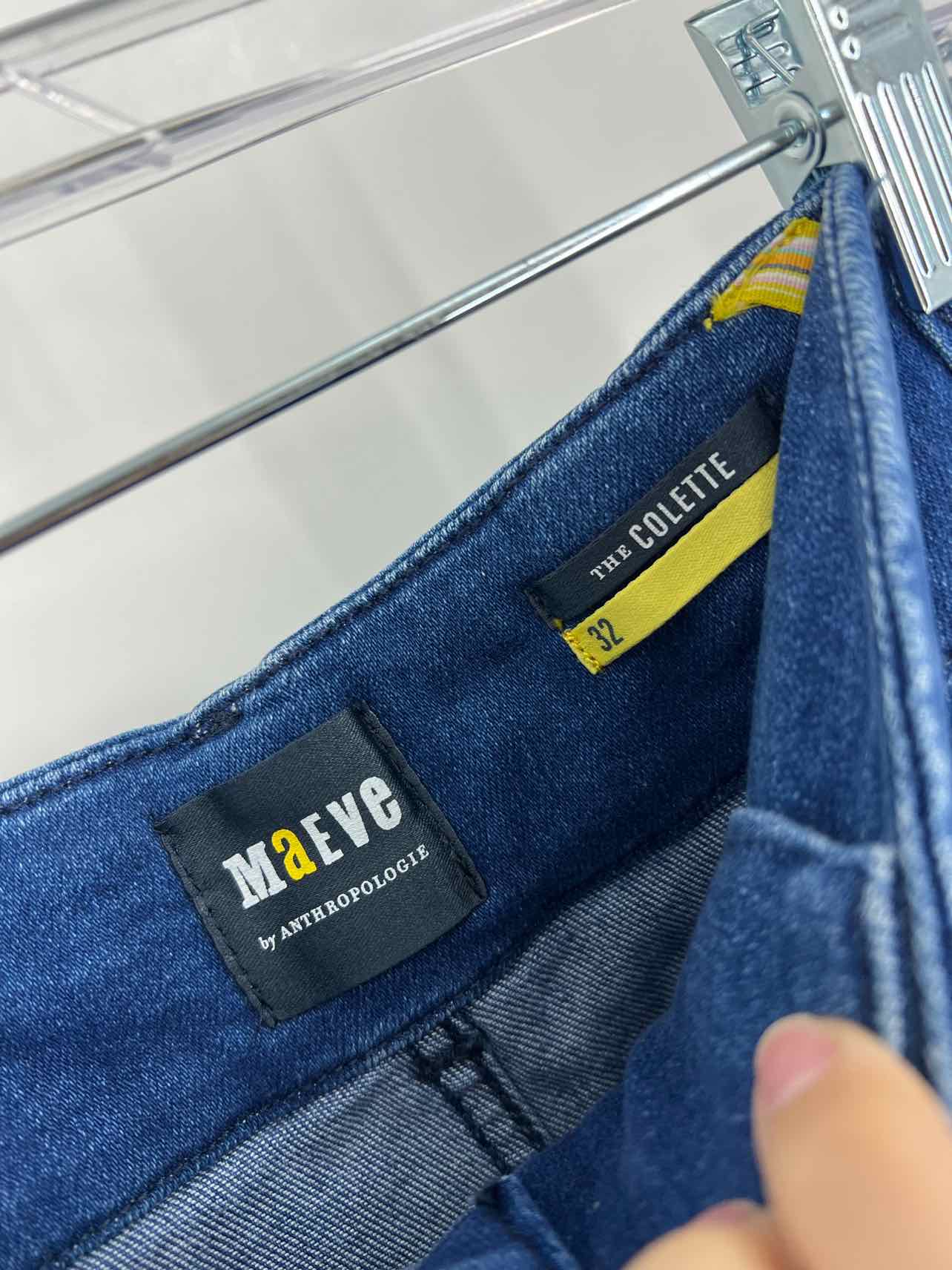 Maeve Size 32=12 Dk Denim Wide Leg Cuffed Jeans Jeans - Image 3
