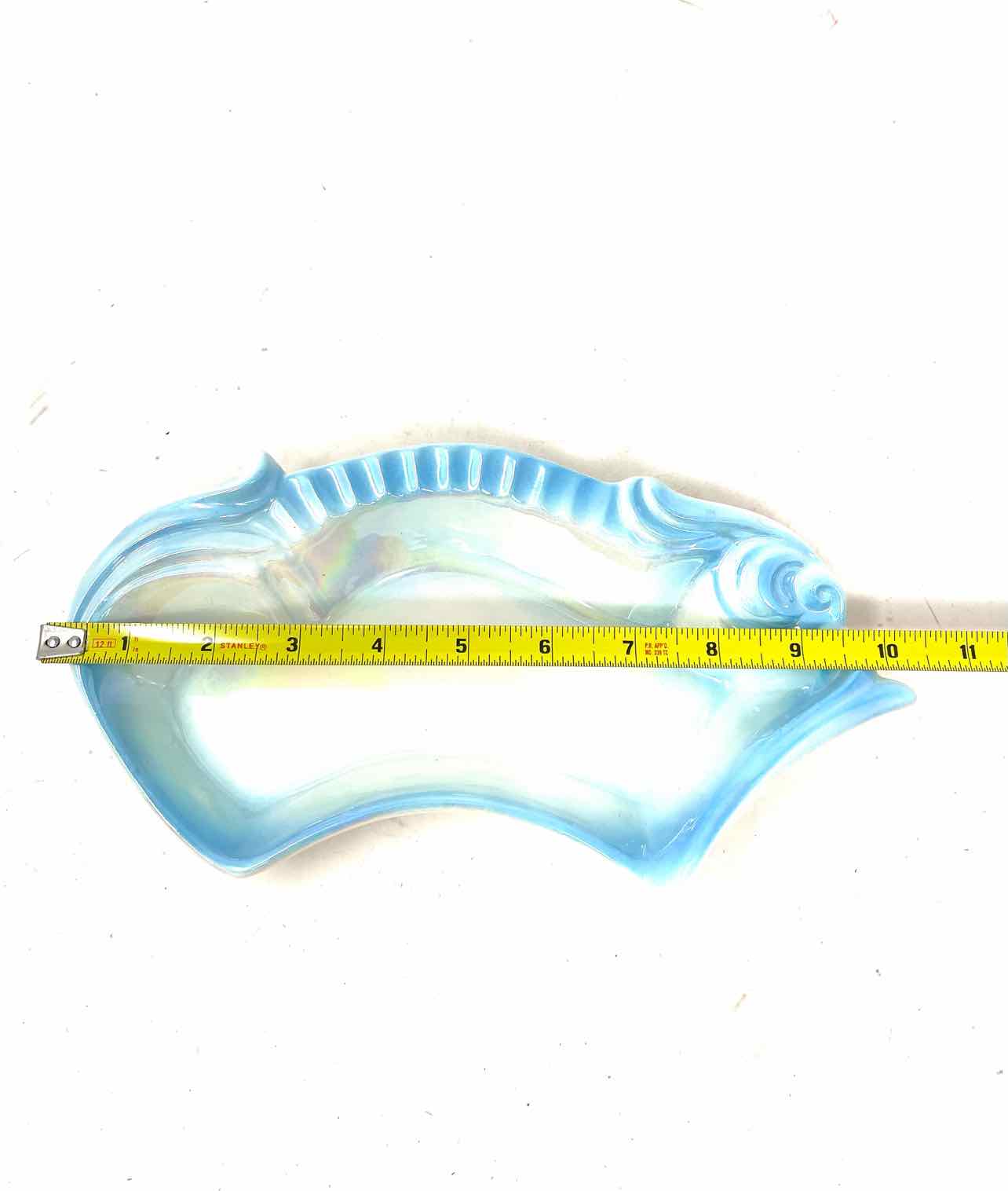Maurice of California Lt Blue/White Pearlescent Home Decor Divided Dish - Image 5