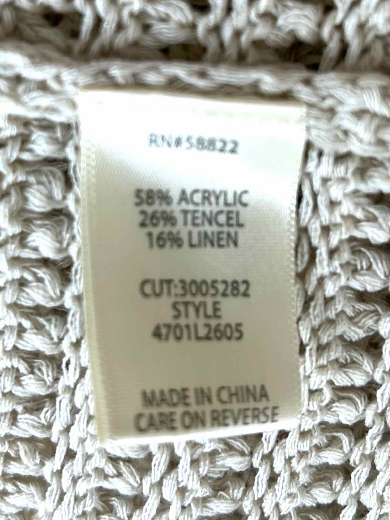 Max Studio Size L Beige Solid Knit NEW Designer Cardigan - Image 5