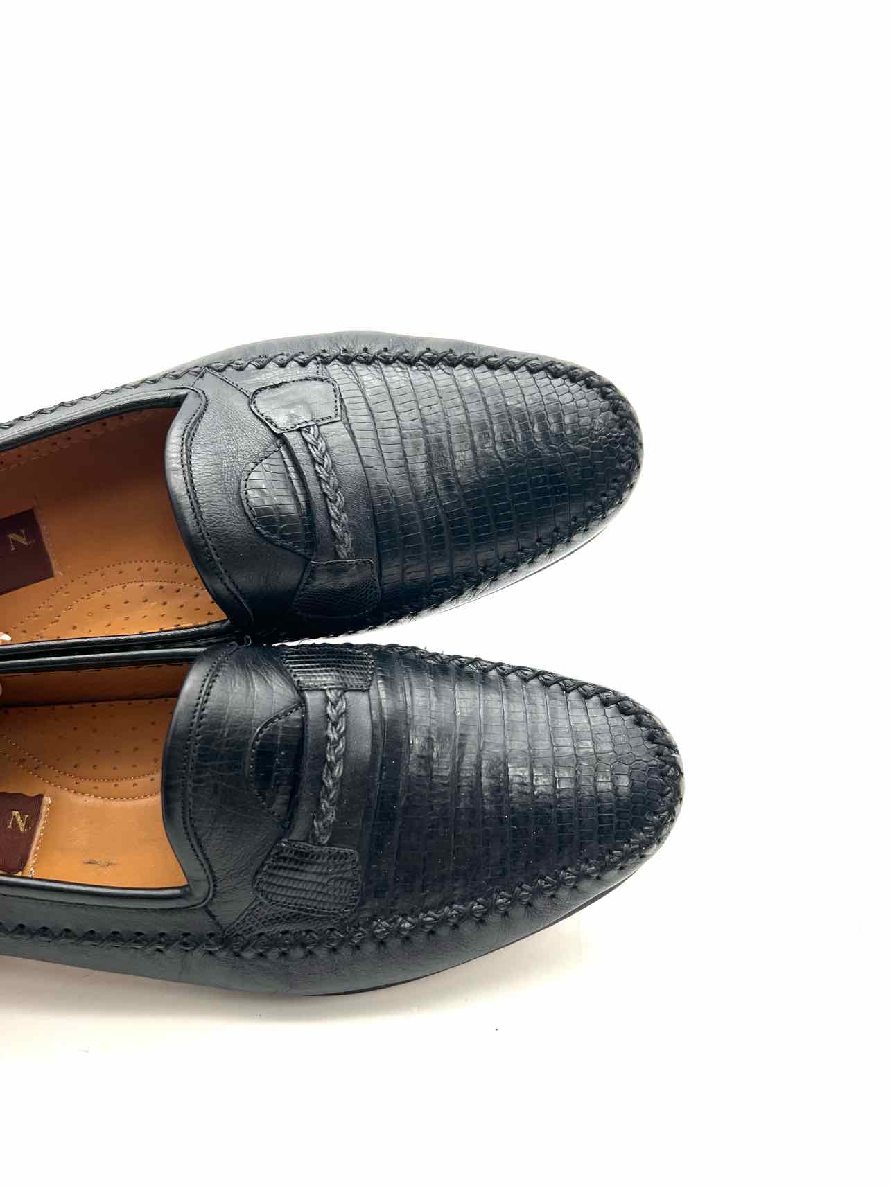 Mezlan Size 8.5 Black Reptile Leather Men's Shoes Loafers- Men's - Image 3