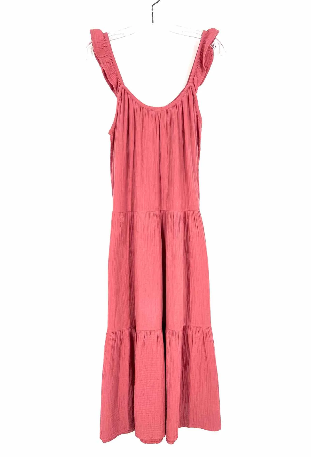 Rails Size M Dusty Rose Gauze Ruffle Sleeve Designer Dress Maxi - Image 2