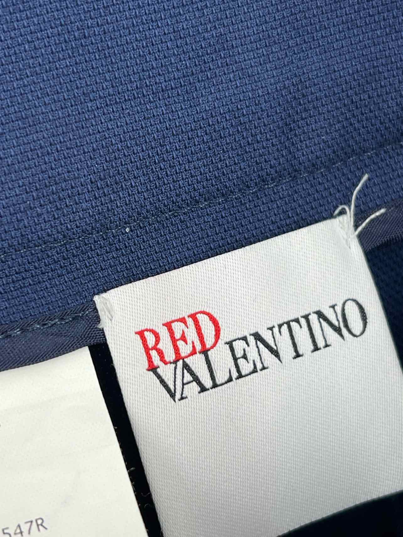 RED Valentino Size M ? Navy/Black Toggle Cotton Blend Designer Skirt - Image 4