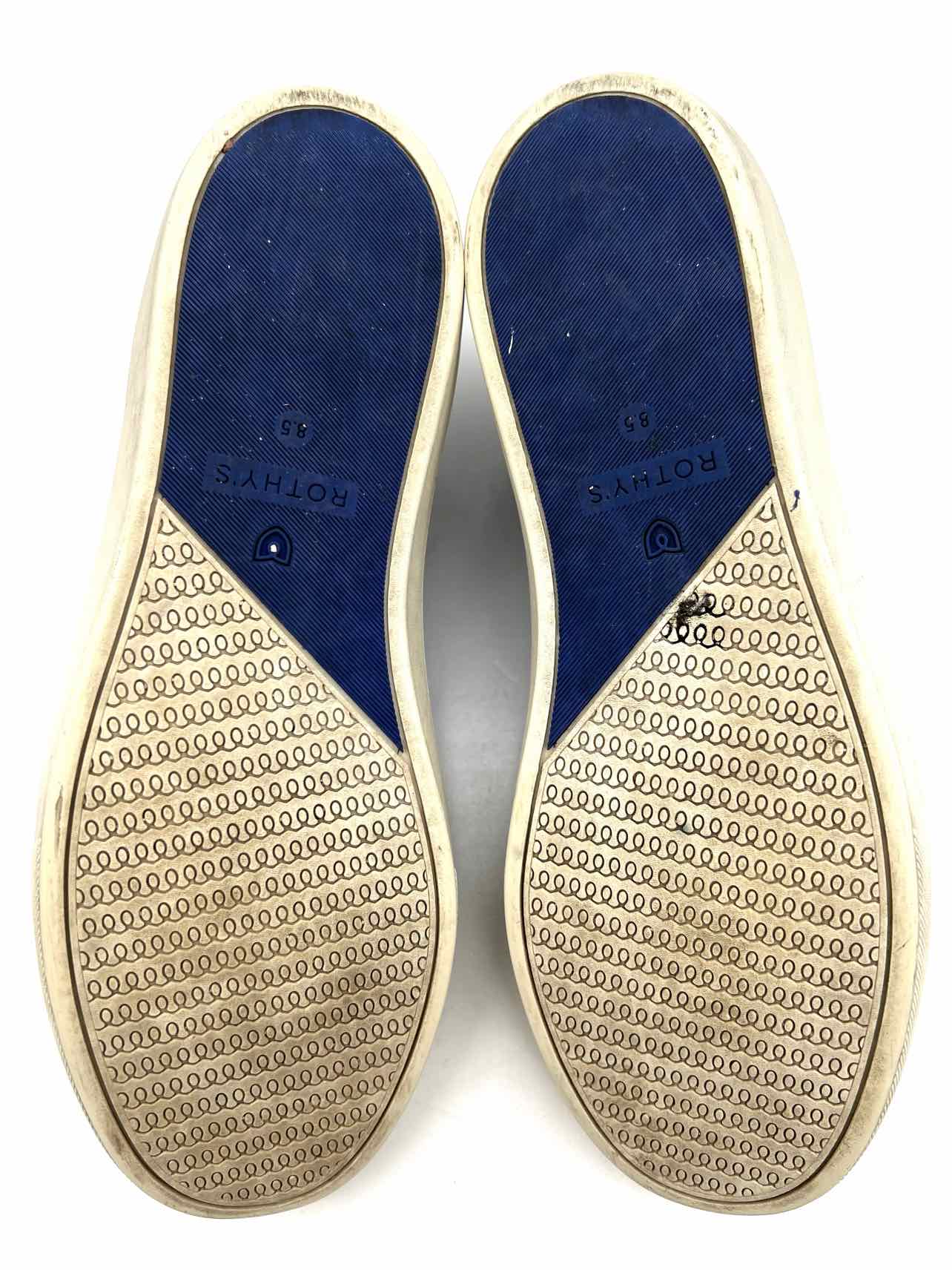 Rothy's Size 8.5 Tan/Black Animal Print Knit Shoes Sneakers - Image 7