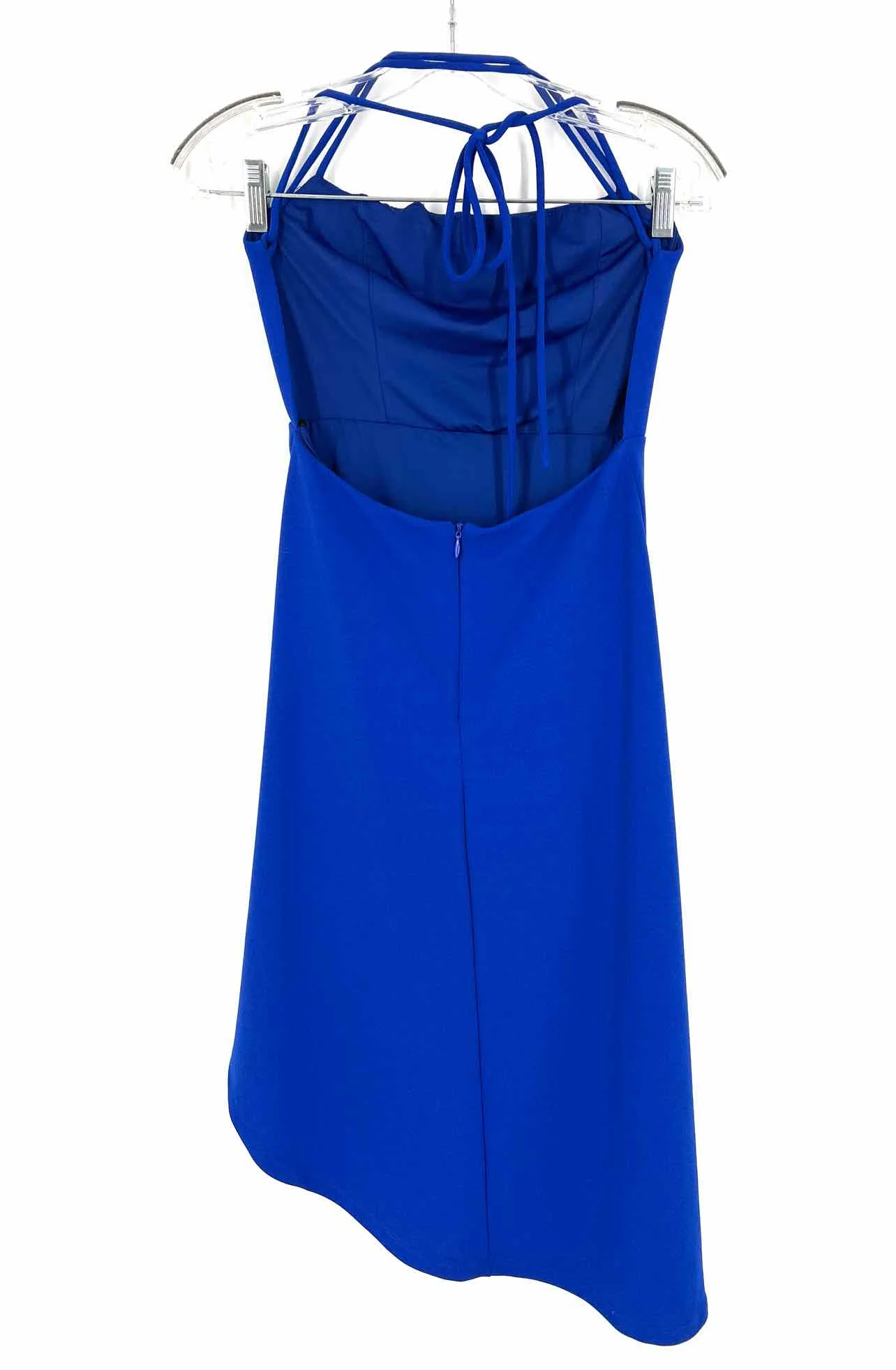 Rumor Size 8 Blue Halter Ruched Dresses Dress - Image 2