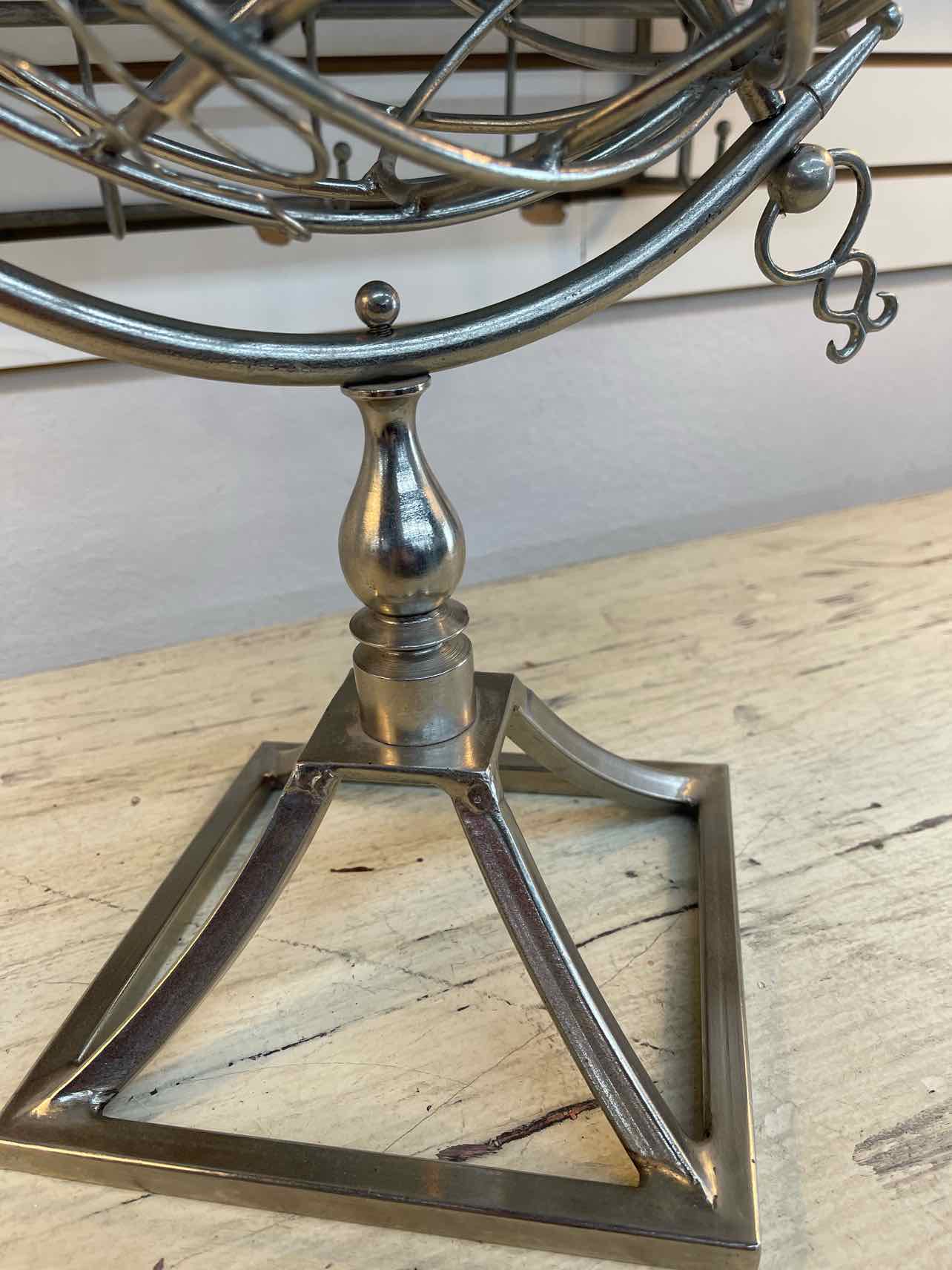 Silver Armillary Home Decor Globe - Image 4