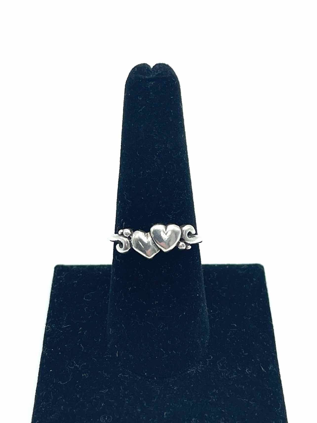 Size 8.5 Silver Heart Sterling Silver Jewelry Ring