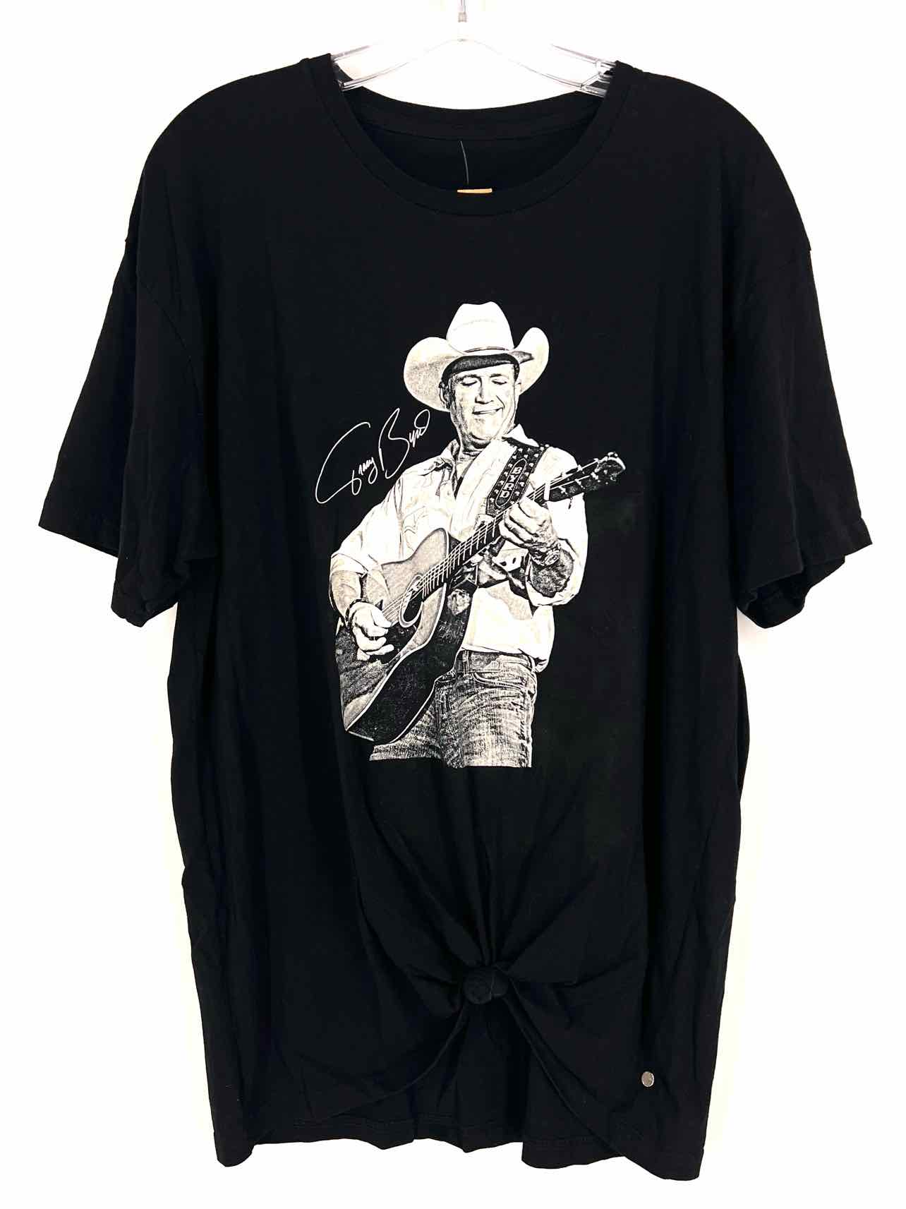 Size M ? Black/Gray Western Screenprint Tops Top-Short Sleeve