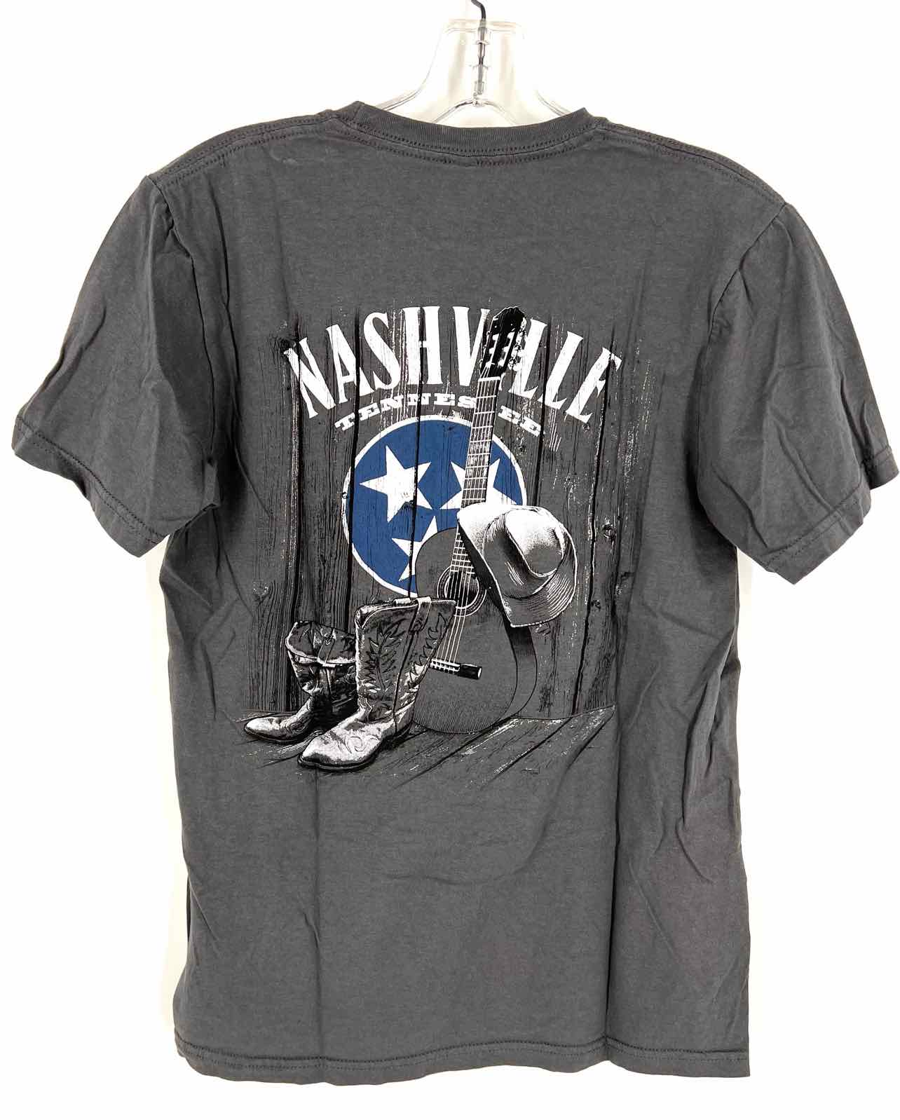 Size M ? Gry/Wh/Bl Western Screenprint Tops Top-Short Sleeve - Image 2