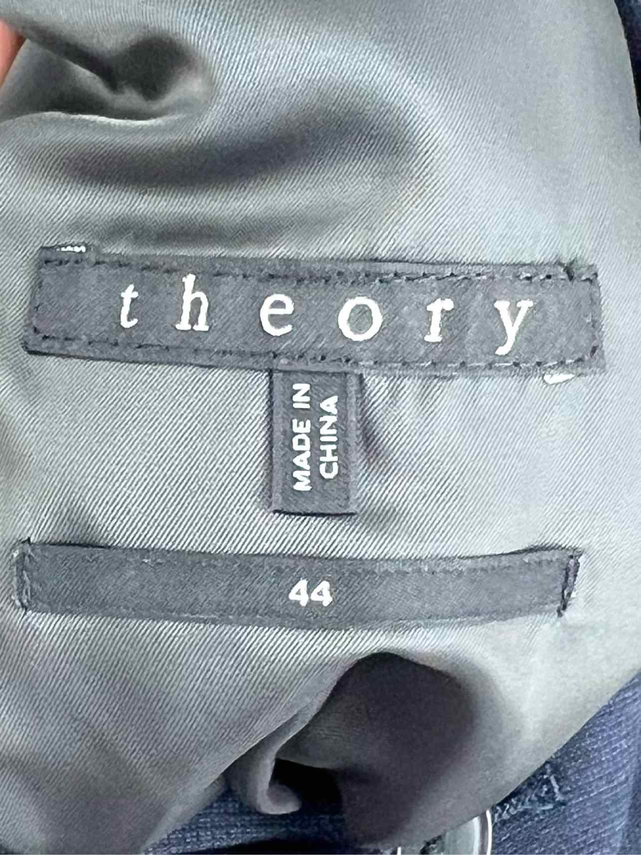 Theory Size 44=L Navy Variegated Wool Men's Sports Coat- Men's - Image 3