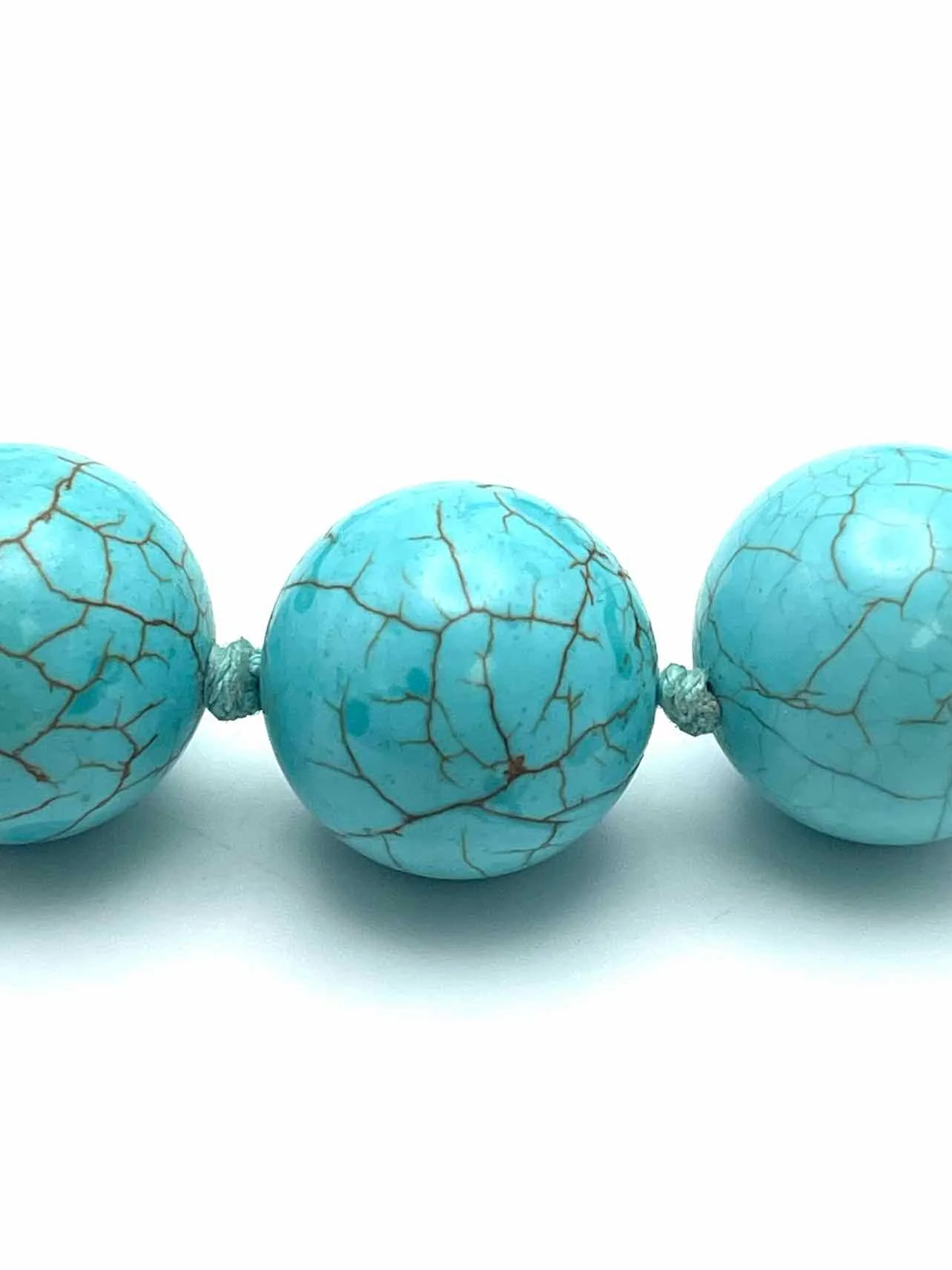 Turquoise Beaded Stone Jewelry Necklace - Image 3