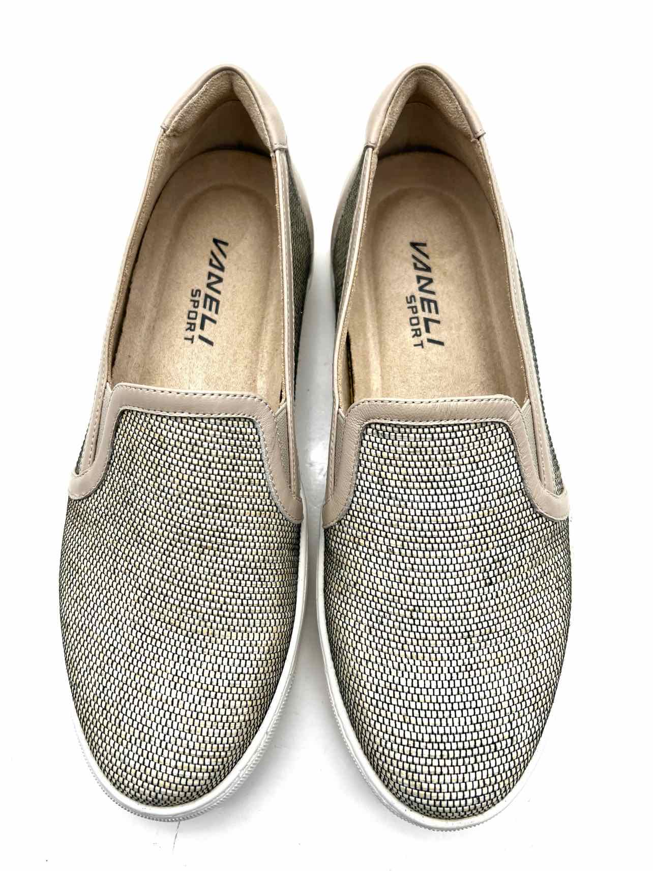 Vaneli Size 6.5 Lt Brown/Black Variegated Slip-On Shoes Sneakers - Image 3