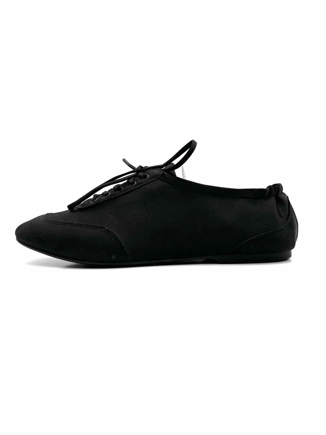 Vivaia Size 7 Black Lace-Up Satin W/ BOX!!! Designer Sneakers - Image 4