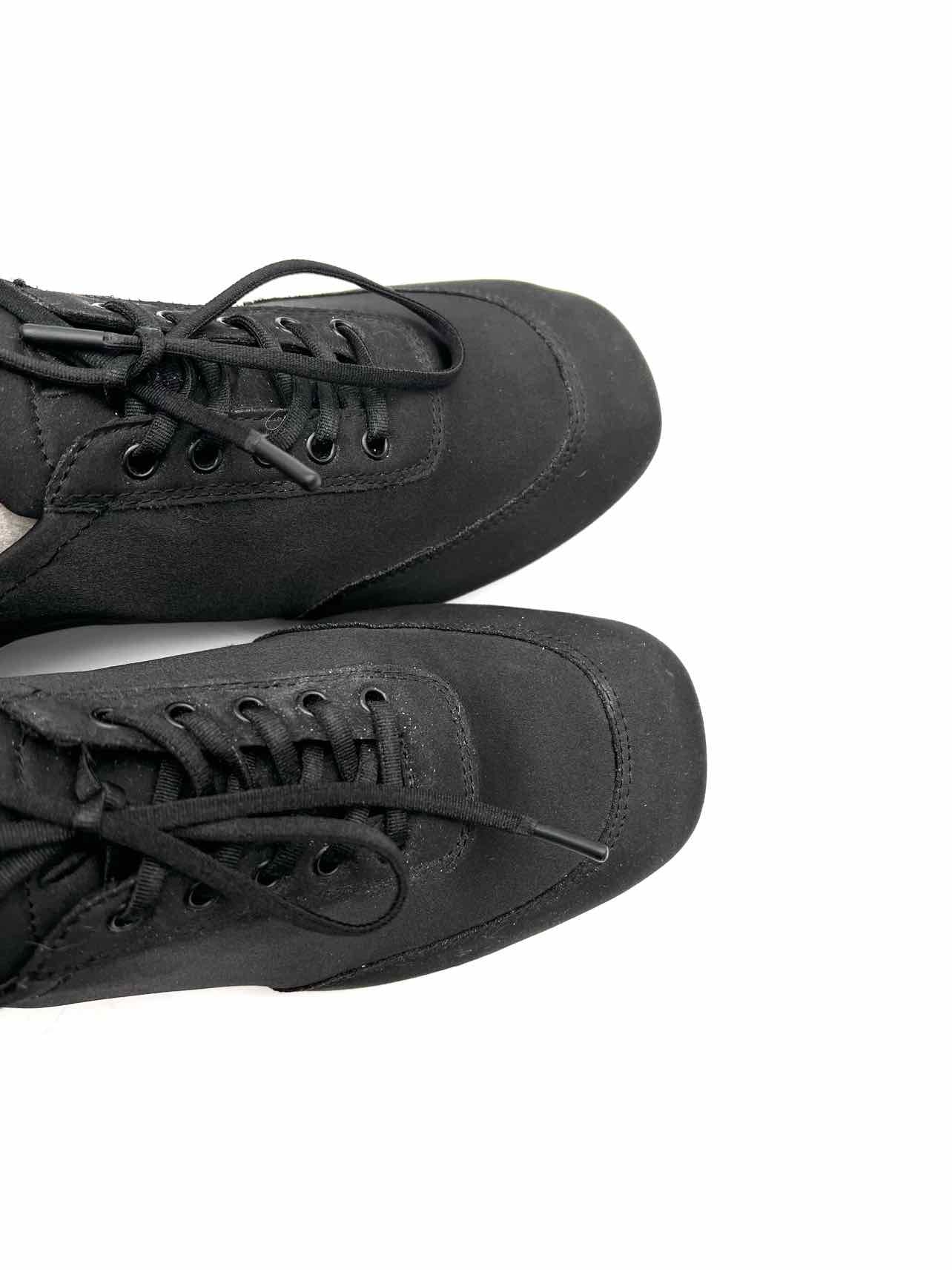 Vivaia Size 7 Black Lace-Up Satin W/ BOX!!! Designer Sneakers - Image 6